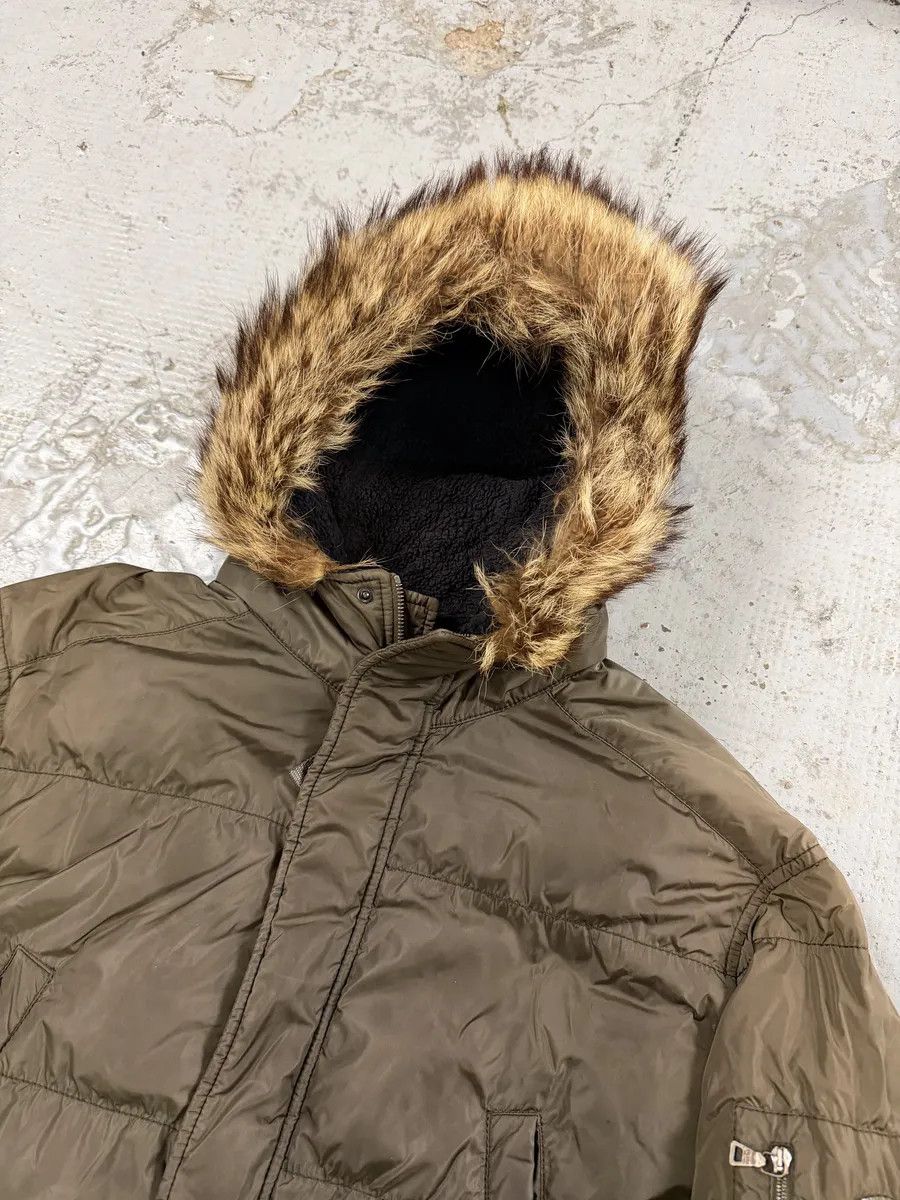 Prada AW2006 Prada Khaki Green Fur Hooded Puffer Jacket Size US L / EU 52-54 / 3 - 10 Thumbnail