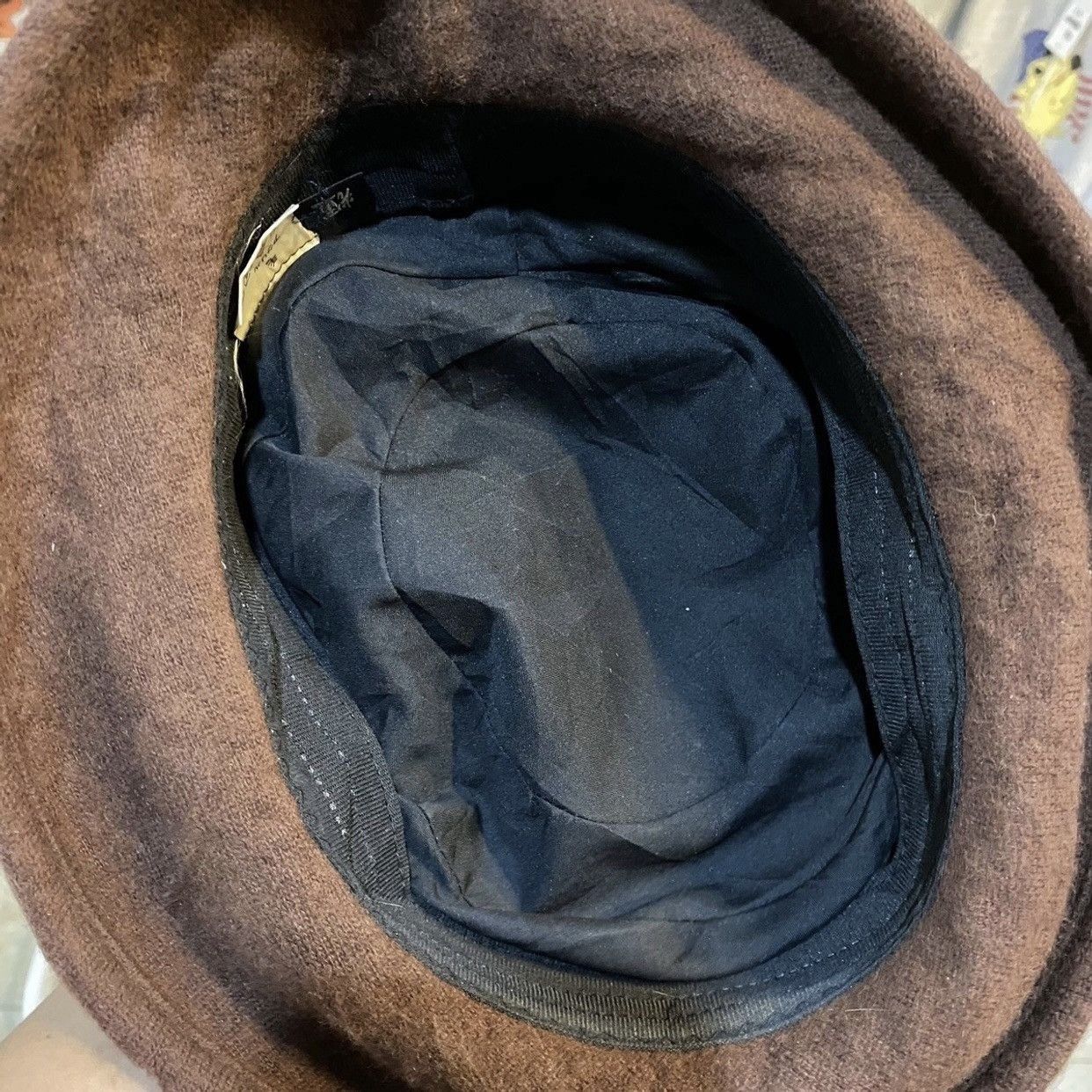 Japanese Brand brown wool bucket hat with a patterned brim made in japan Size ONE SIZE - 7 Thumbnail