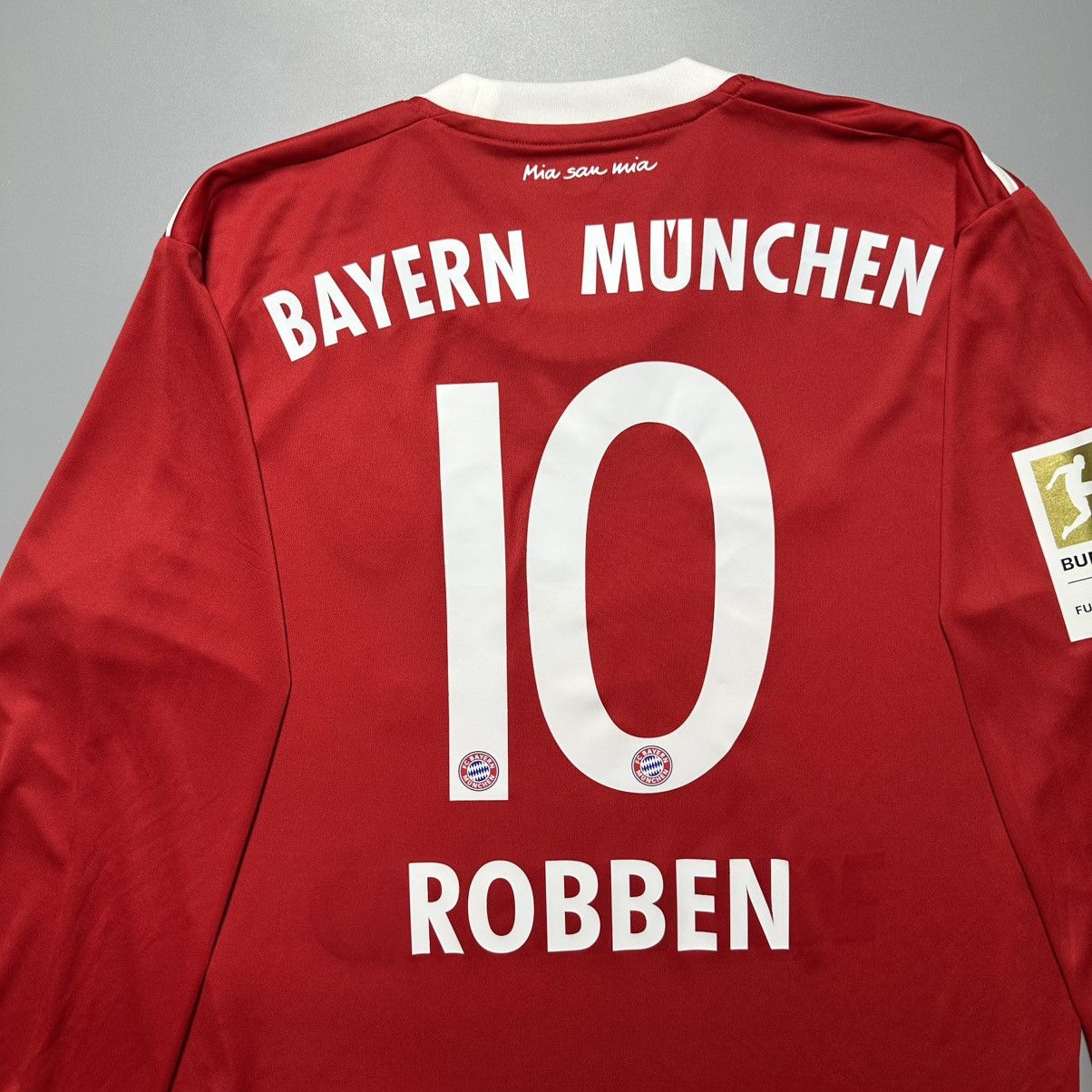 Vintage BAYERN ADIDAS 2017/2018 FOOTBALL HOME JERSEY #10 ROBBEN Size US M / EU 48-50 / 2 - 8 Thumbnail