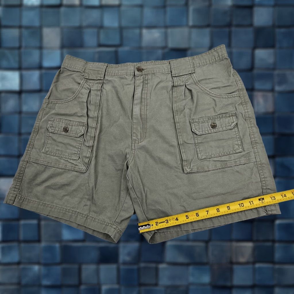 Olive RedHead Olive Green Carpent­er Shorts Men 42 7" Inseam Stretch Cargo Pocket Durable EUC Size US 42 / EU 58 - 1 Thumbnail