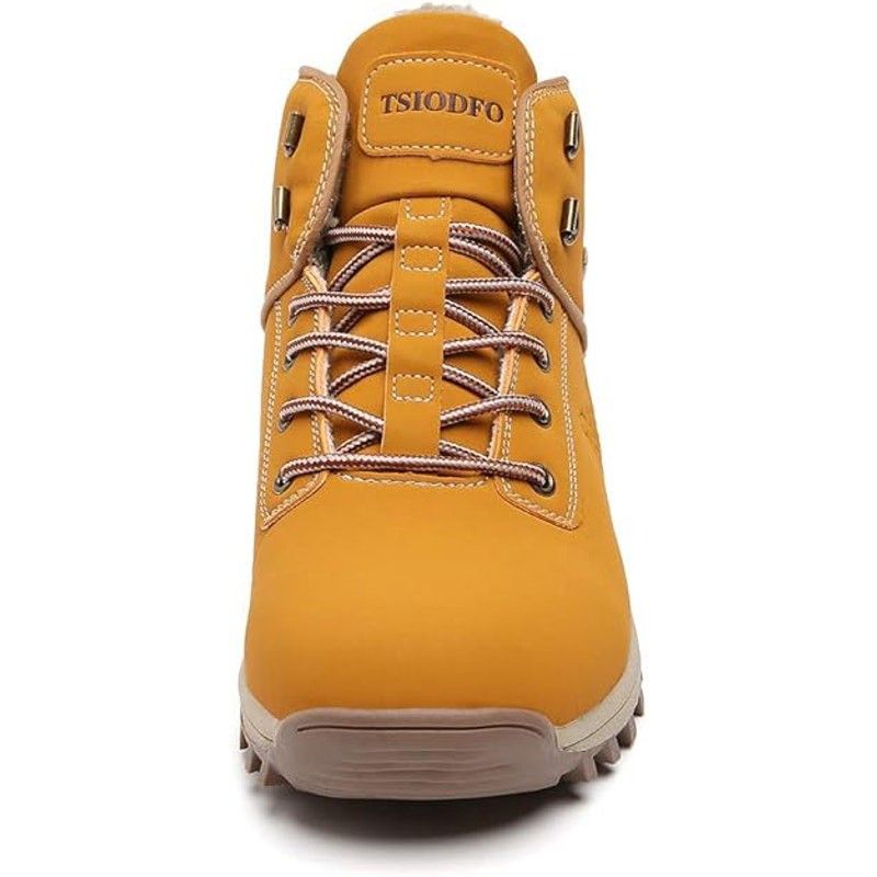 Other Tsiodfo Men's Size 12 Tan Yellow High Top Winter Boots Size US 12 / EU 45 - 3 Thumbnail