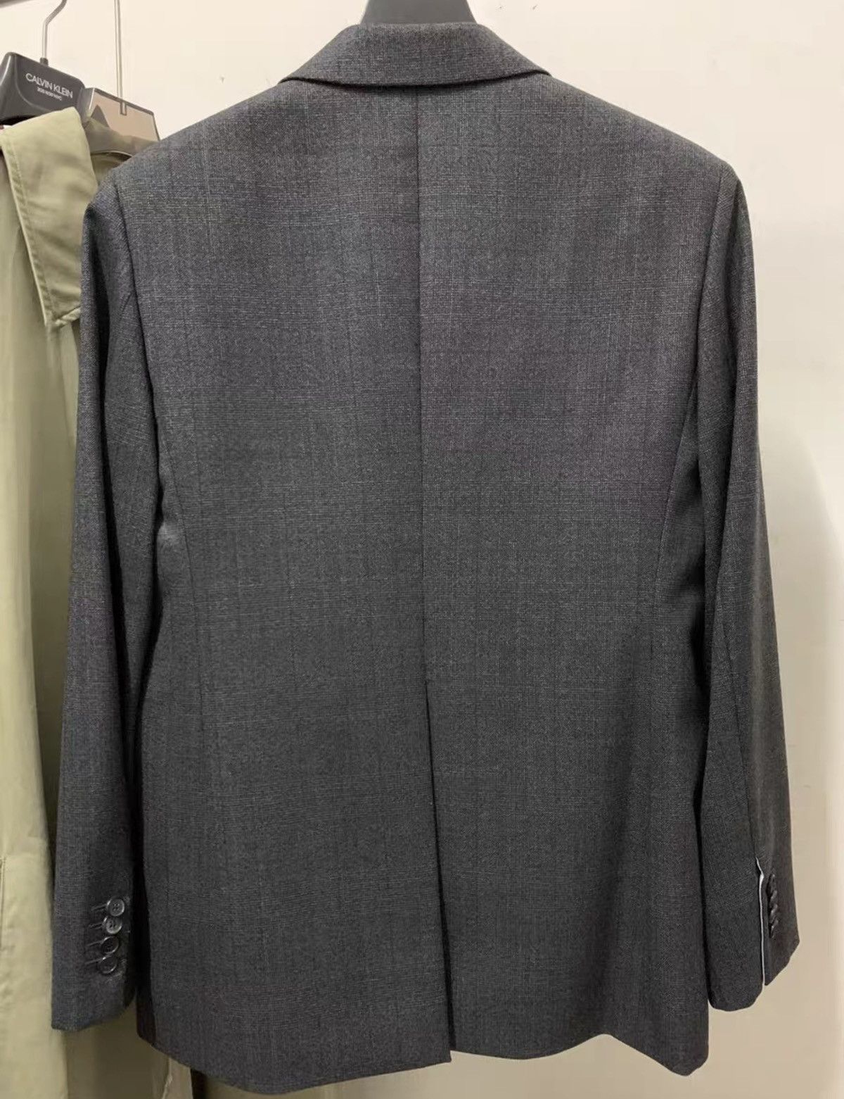 Calvin Klein CALVIN KLEIN 2017 Runway Prince of Wales Check Wool Blazer Size 38R - 3 Thumbnail