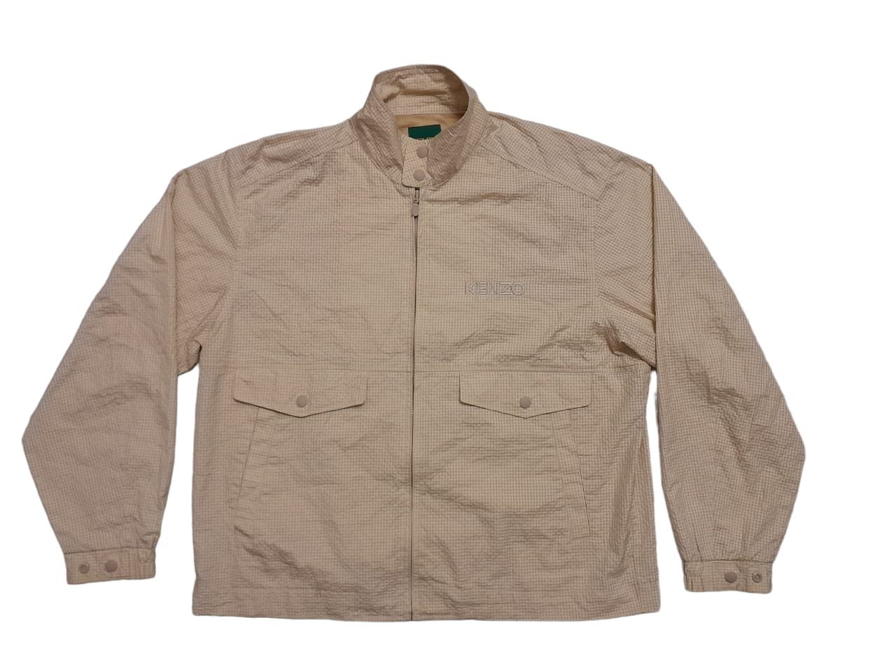 image of Kenzo By Kenzō Takada Windbreaker Jacket (S51) in Cream, Men's (Size Large)