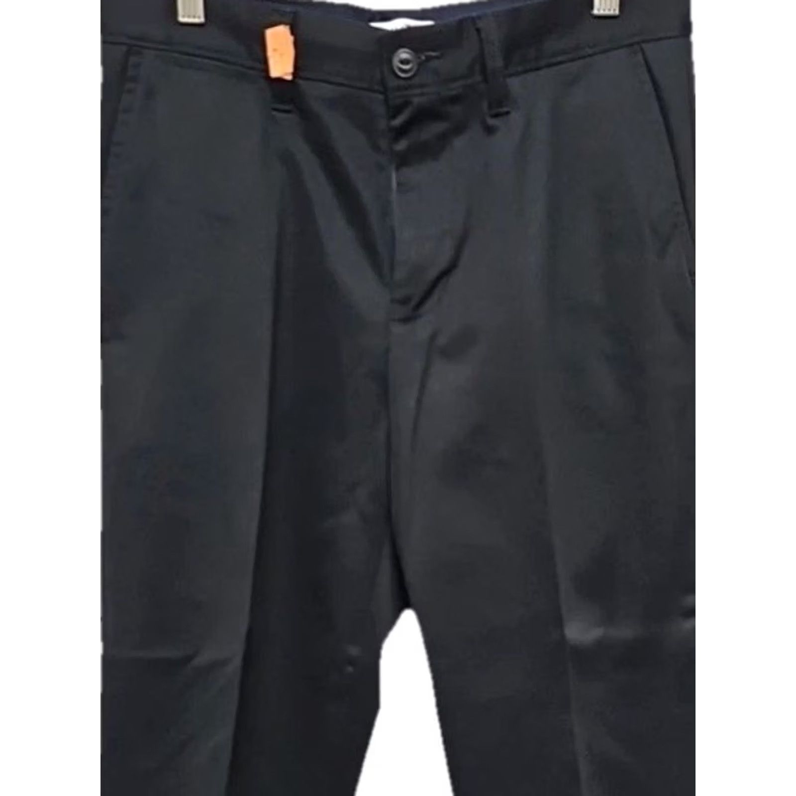Nautica Nautica Classic Fit Dress Pants Men’s 30x32 Black Cotton Blend Twill Flat Front Straight Leg Pockets Slacks Size US 30 / EU 46 - 2 Thumbnail