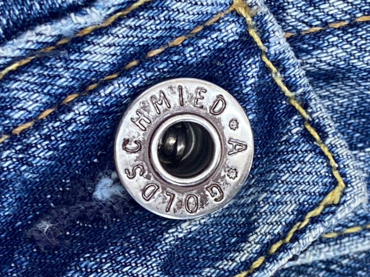 Other The Fillmore Brand Acid Blue Wash Distressed Flare Jeans Size US 32 / EU 48 - 13 Thumbnail