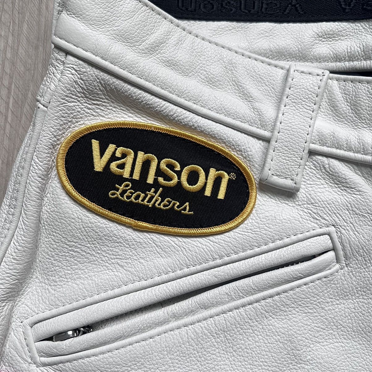 Supreme Supreme Ghost-rider Vanson Leather Pants (White) Size US 32 / EU 48 - 6 Thumbnail