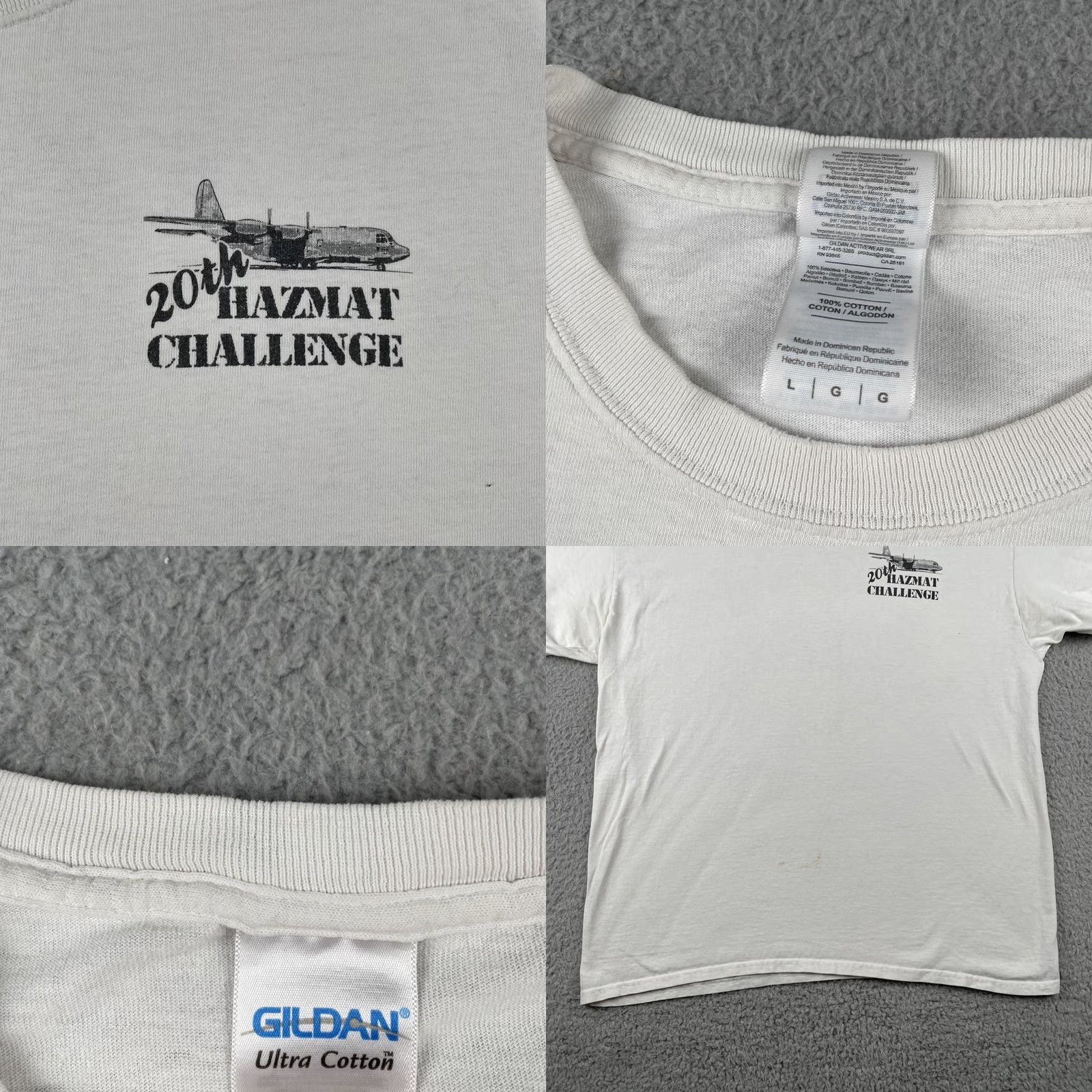 Gildan Gildan Mens L White T Shirt 20th Hazmat Challenge 2016 Graphic Shirt Size US L / EU 52-54 / 3 - 8 Thumbnail