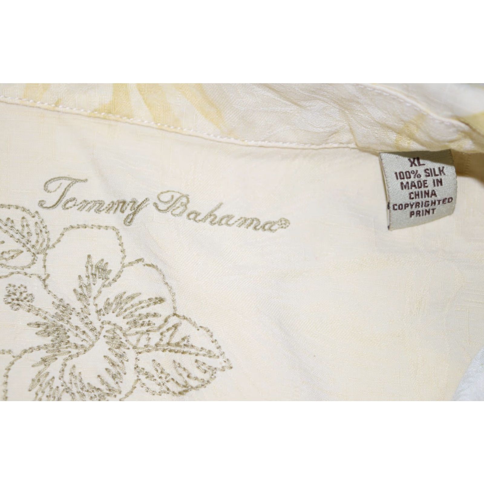 Tommy Bahama TOMMY BAHAMA HAWAIIAN SHIRT MENS XL YELLOW TROPICAL SEA SHELLS 100% SILK SHORT SLEEVE Size US XL / EU 56 / 4 - 5 Thumbnail