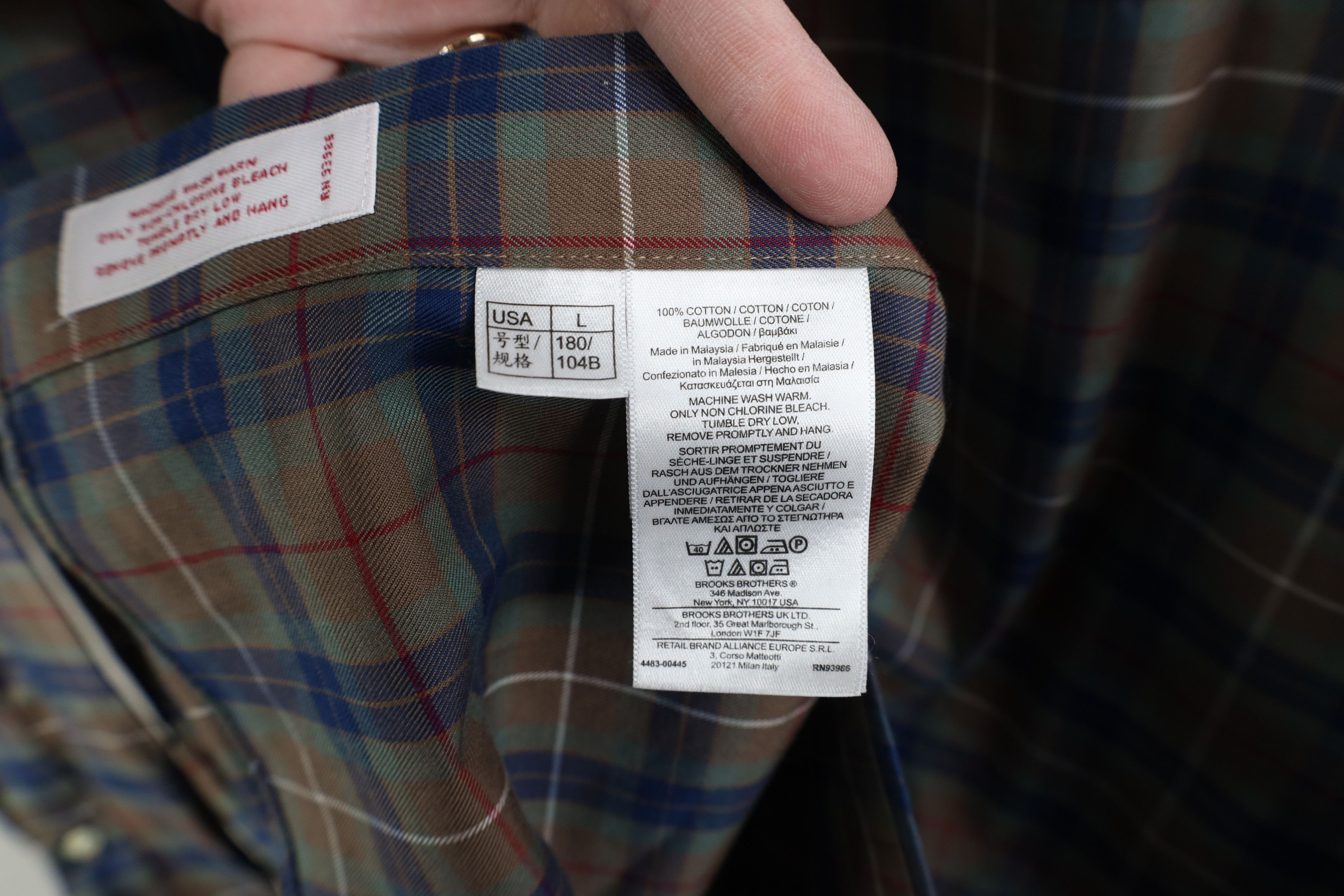 Brooks Brothers Vintage 90s Brooks Brothers Button Down Shirt Plaid OCBD Size US L / EU 52-54 / 3 - 10 Thumbnail