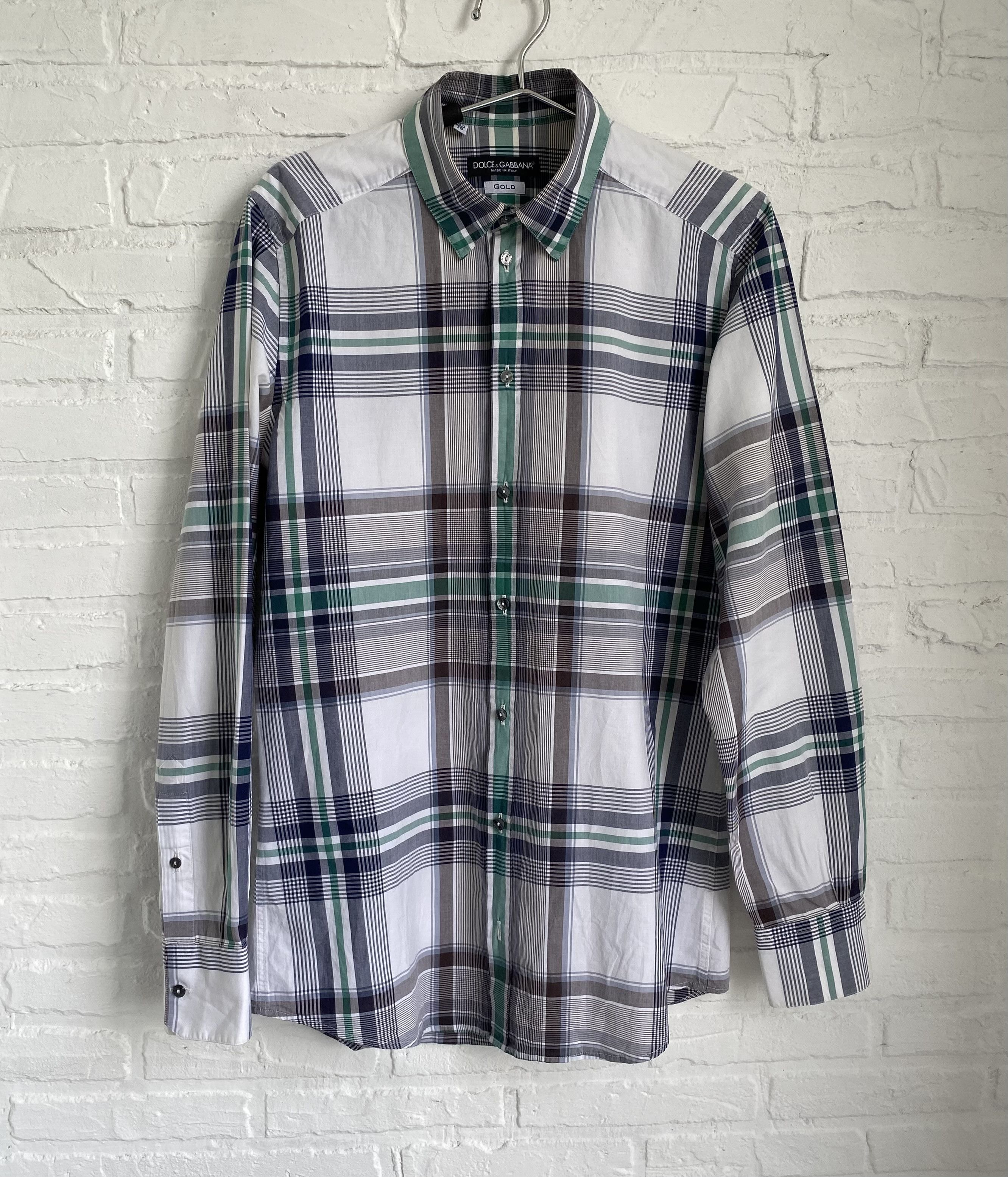 Dolce & Gabbana Dolce & Gabbana checkered shirt Size US M / EU 48-50 / 2 - 1 Thumbnail