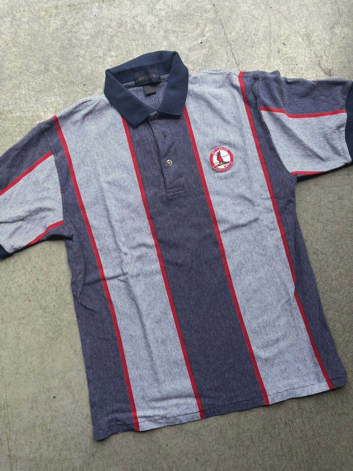 MLB Vintage 1990's St. Louis Cardinals Polo Shirt Size US M / EU 48-50 / 2 - 2 Thumbnail