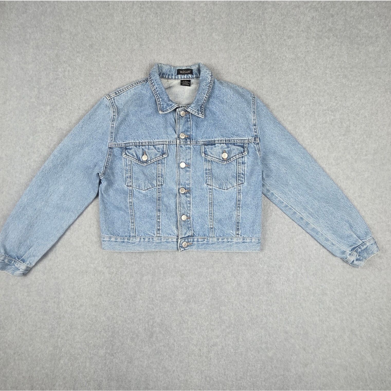 Willi Smith Willi Smith Medium Trucker Style Button Down Denim Jacket Size M / US 6-8 / IT 42-44 - 1 Thumbnail