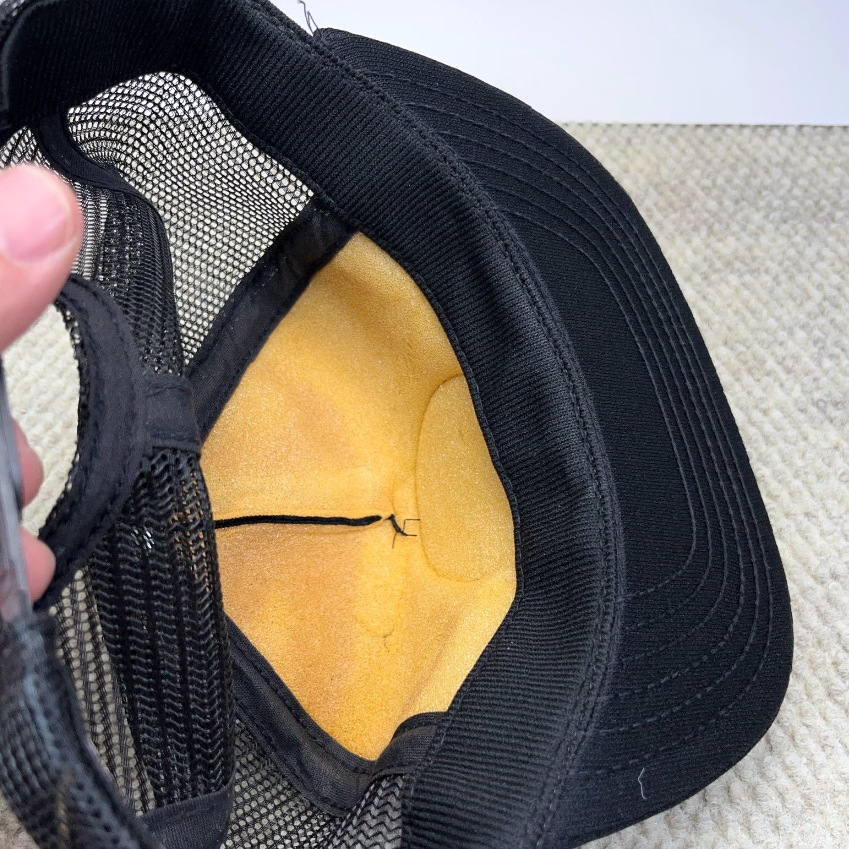 Vintage VINTAGE NRA Trucker Hat Adjustable Black Yellow Patch 90s USA Made Classic Mens Size ONE SIZE - 6 Thumbnail