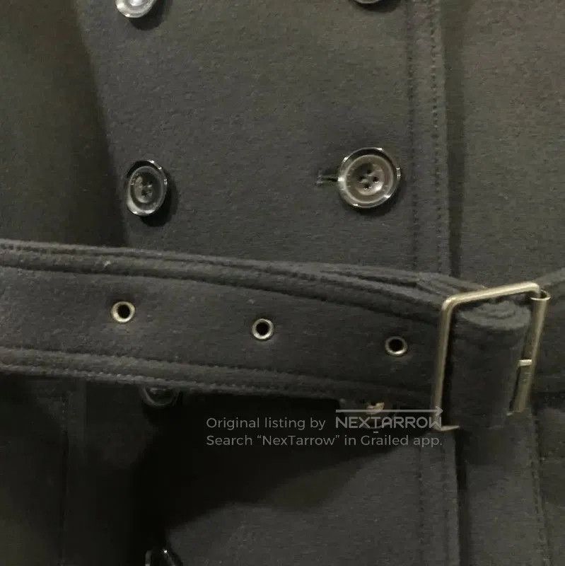 Burberry Burberry Black Wool Women's Trench Coat. Size XS / US 0-2 / IT 36-38 - 6 Thumbnail