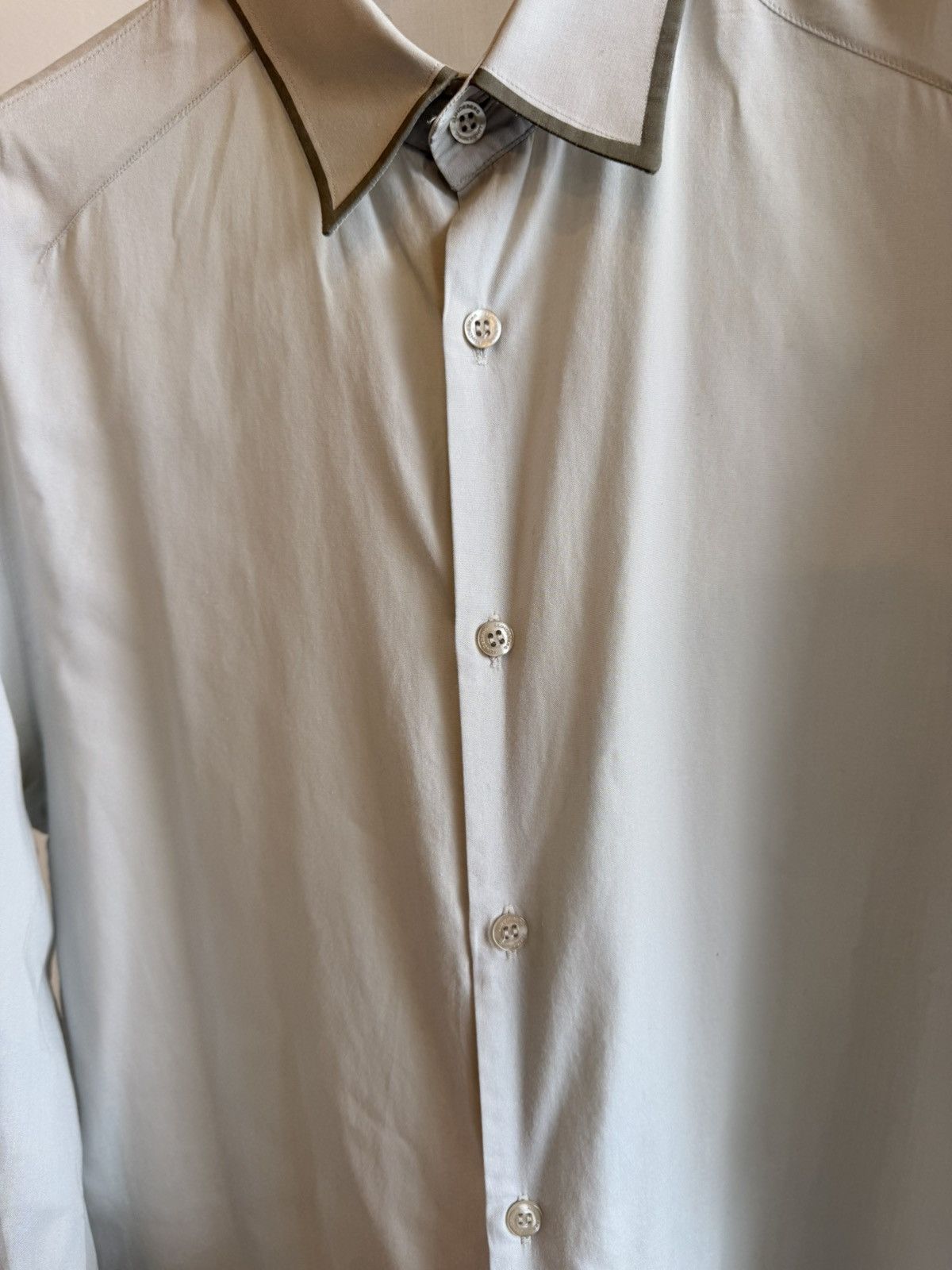 J.Lindeberg J.Lindeberg Light Grey Buttondown Shirt Size 50 Size US M / EU 48-50 / 2 - 6 Thumbnail