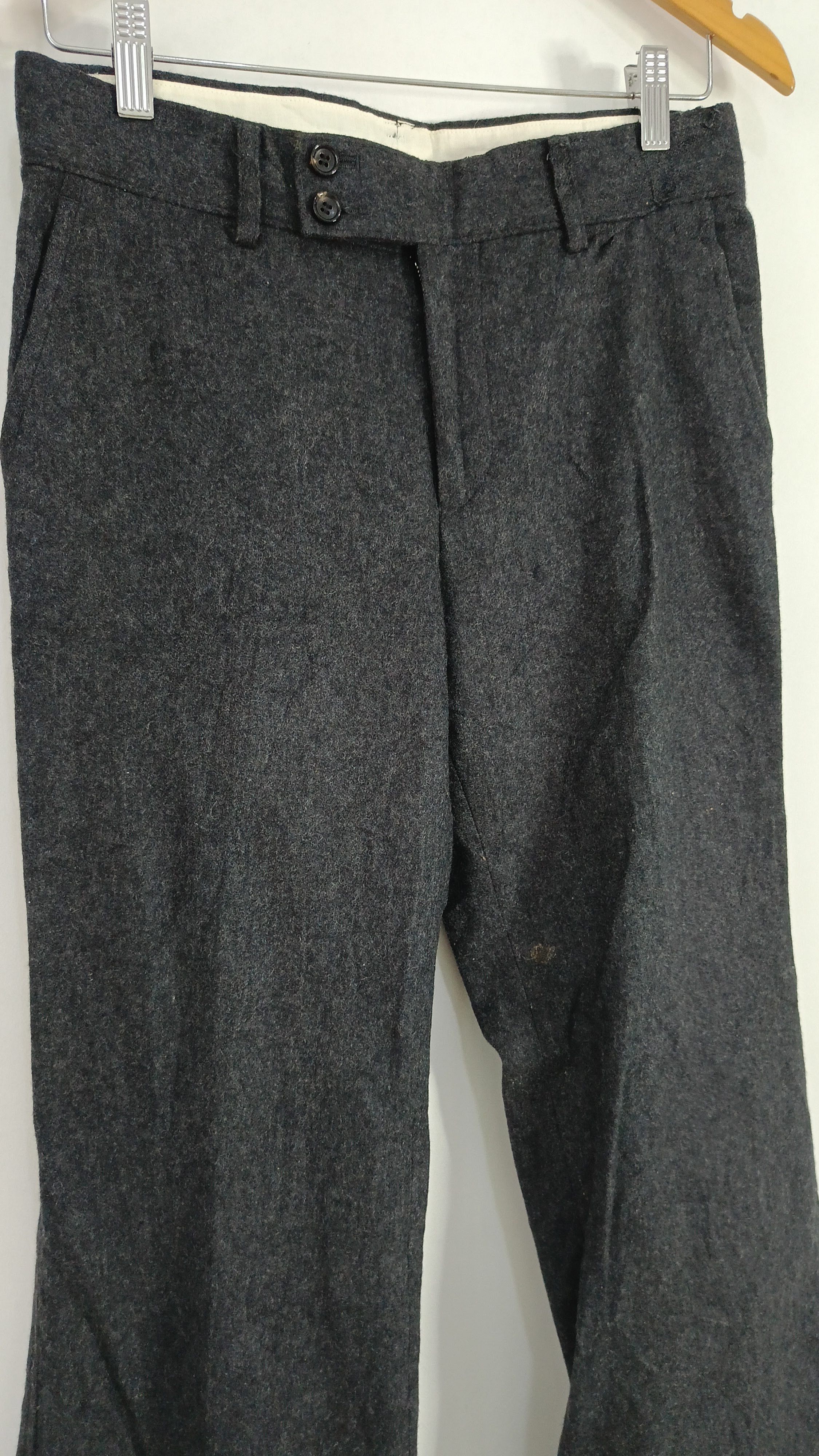 Comme des Garcons × Tricot Comme des Garcons Comme des garcons tricot 2000s Japan wool gray black pants Size 30" / US 8 / IT 44 - 3 Thumbnail