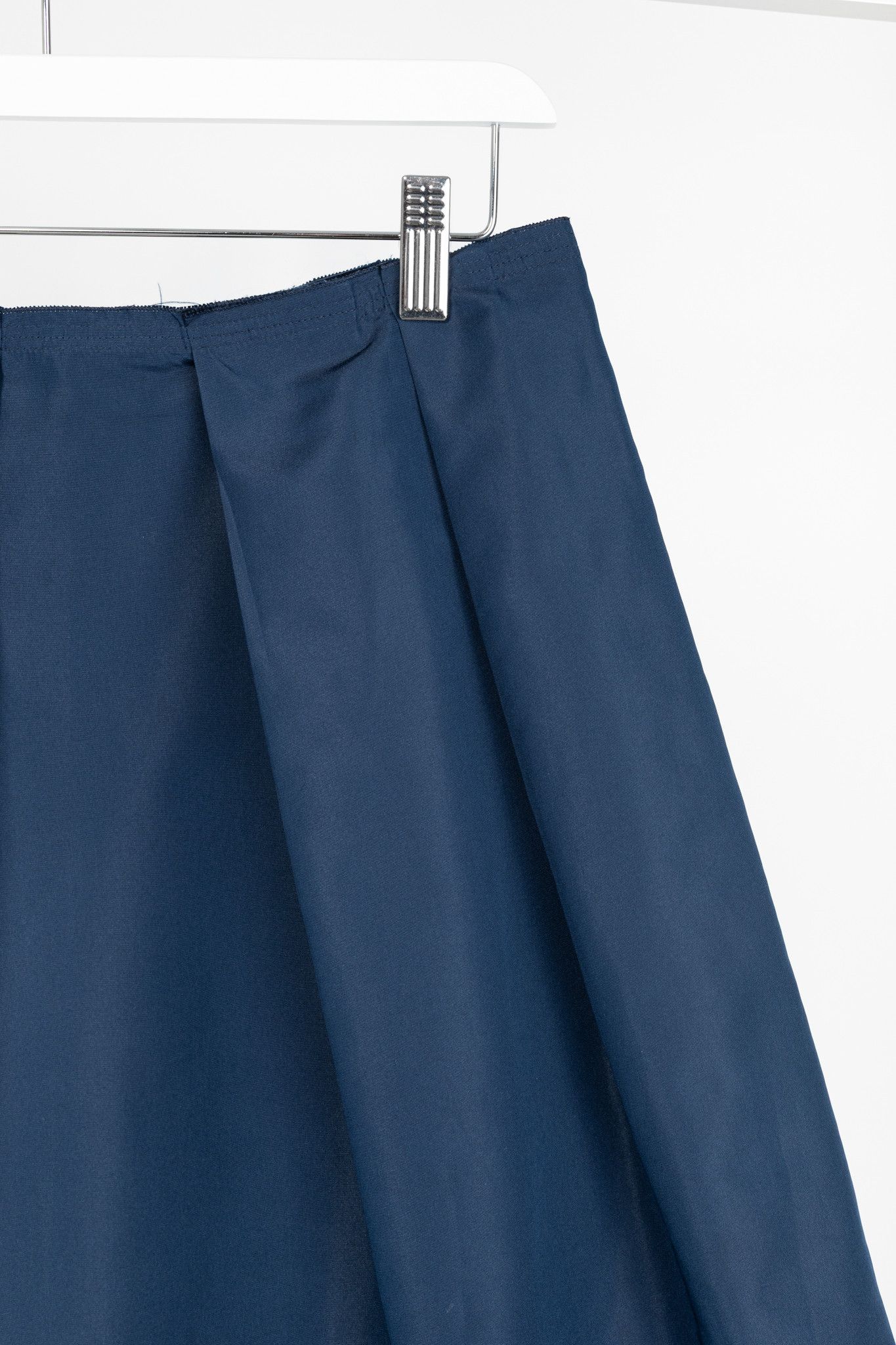 Prada Prada Blue Silk-Taffeta Pleated Flared Skirt Size 28" / US 6 / IT 42 - 5 Thumbnail
