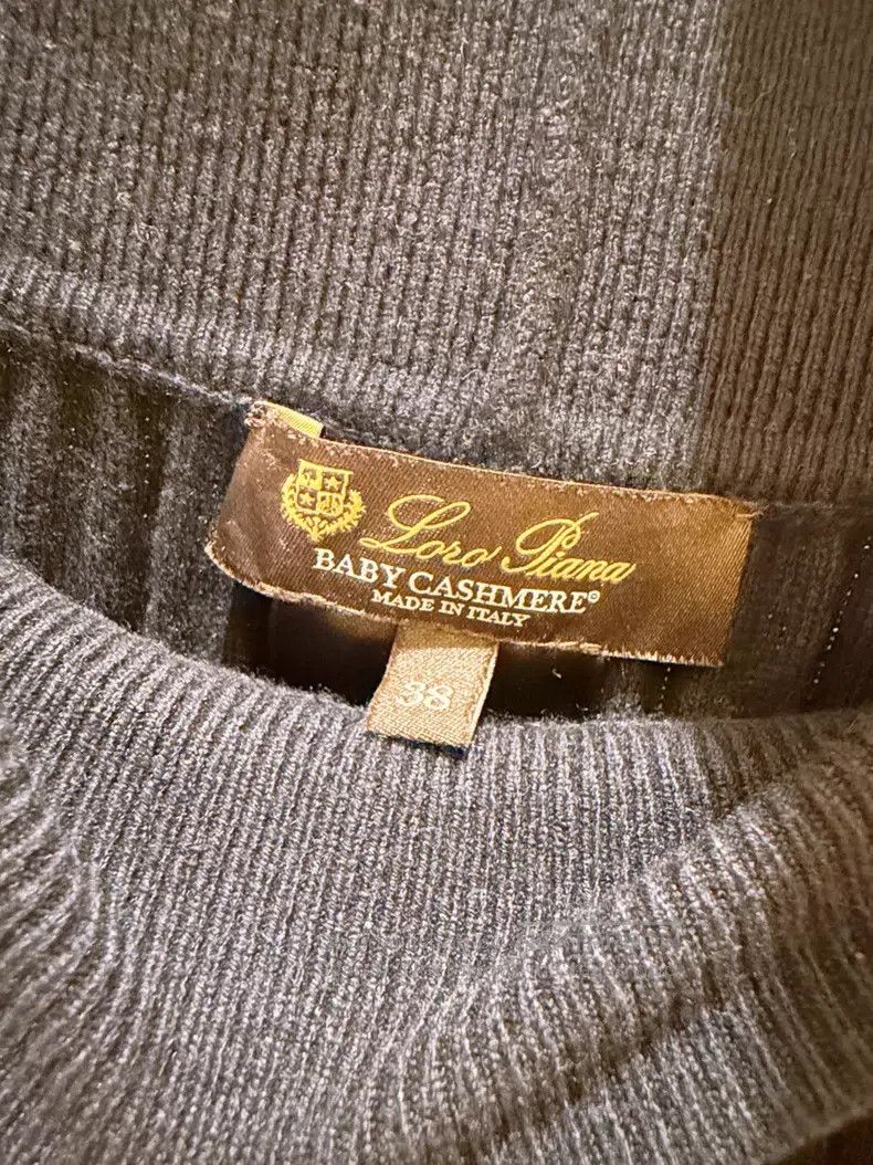 Loro Piana Loro Piana Navy Baby Cashmere Knit Cuffed Pants Size 25" / US 0 / IT 36 - 7 Thumbnail