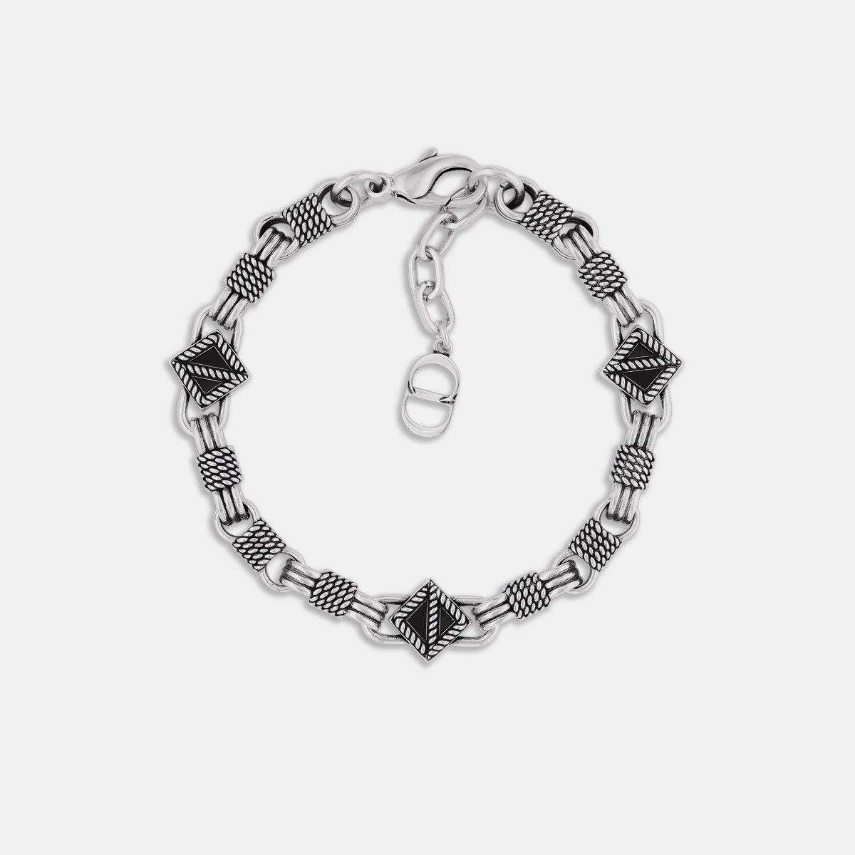 Dior o1bcso1str0126 Size:OS/Cd Diamond Buffalo Bracelet in Silver Size ONE SIZE - 1 Thumbnail
