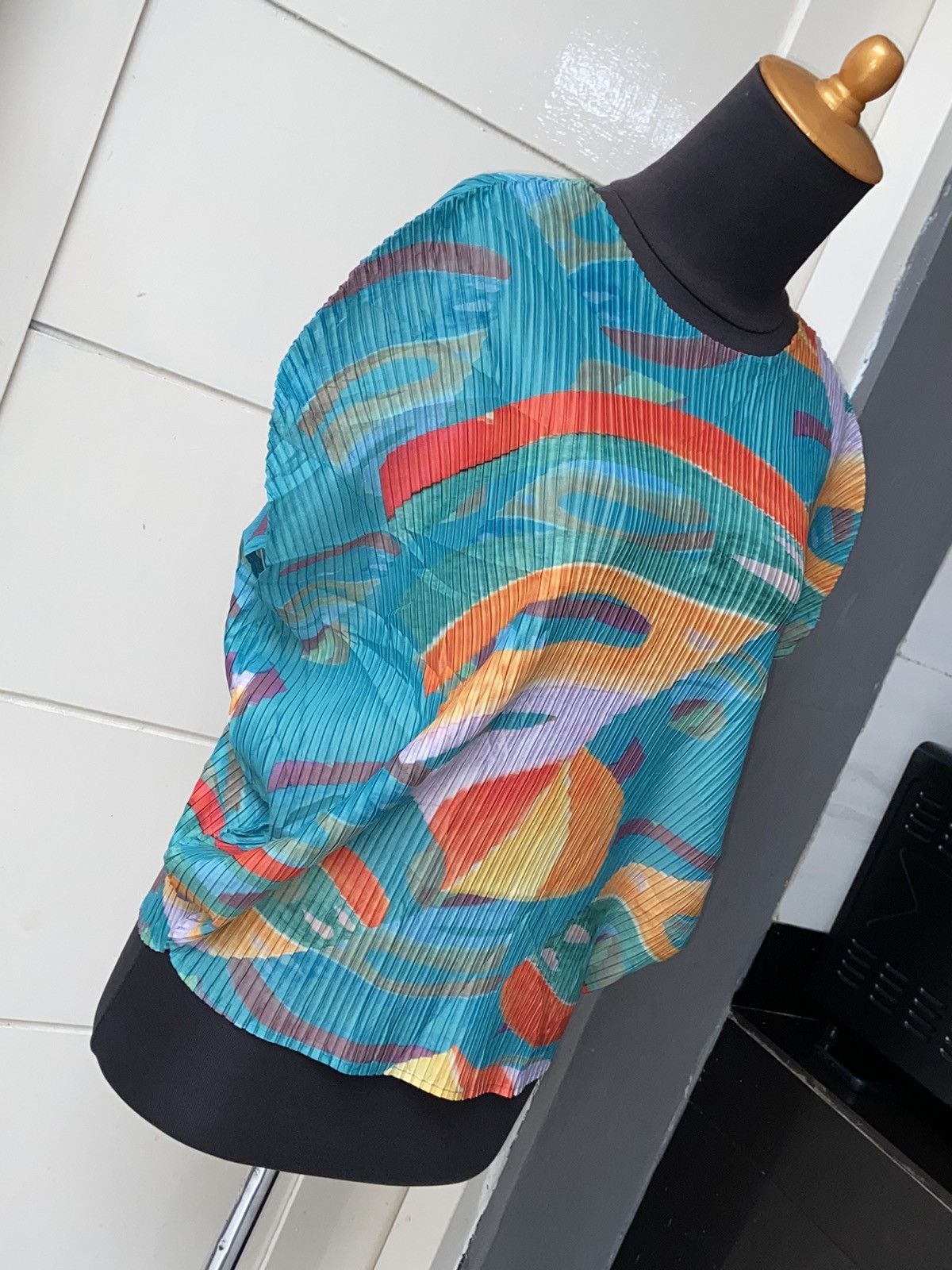 Designer × Issey Miyake × Japanese Brand Japanese Brand Pleats Top Size L / US 10 / IT 46 - 9 Thumbnail