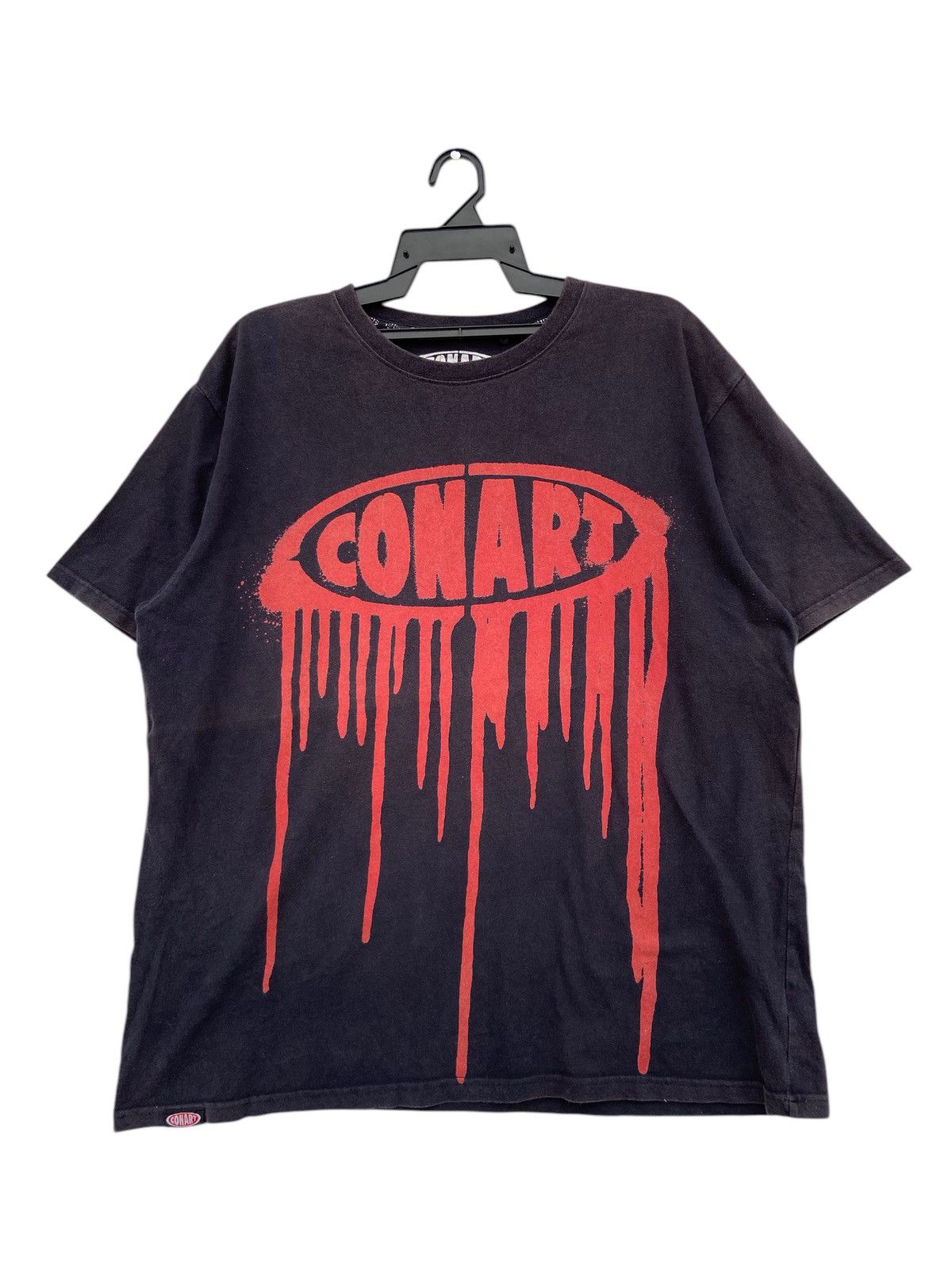 Japanese Brand Conart Dripping Logo Streetwear Skate Tees Size US XXL / EU 58 / 5 - 1 Thumbnail