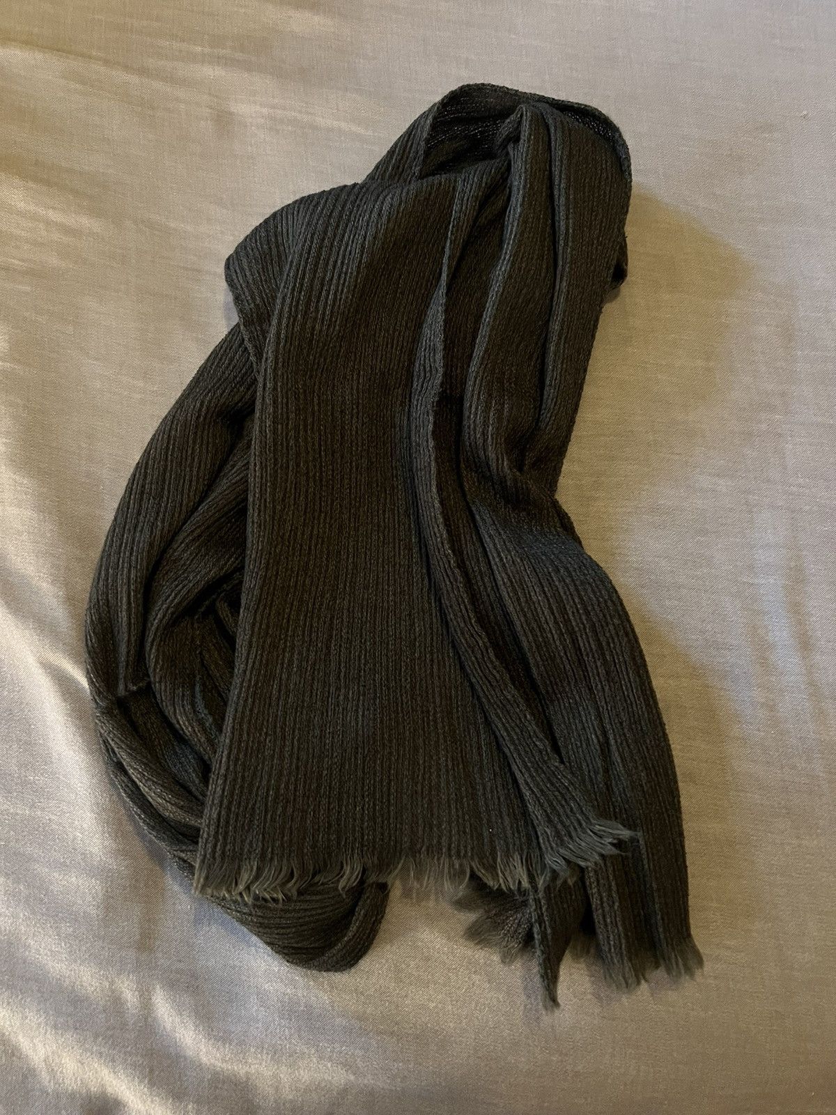 Bottega Veneta Bottega Veneta forest green cashmere lightweight scarf. Size ONE SIZE - 6 Thumbnail