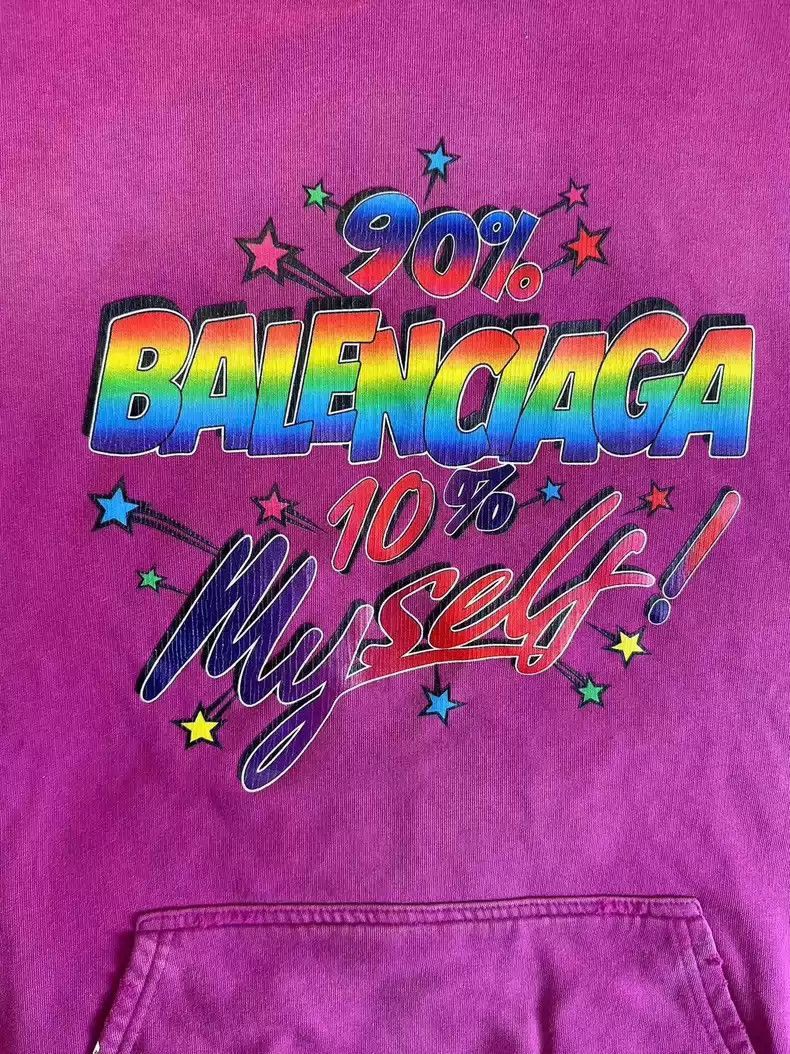Balenciaga Balenciaga rainbow letter logo hoodie Size US M / EU 48-50 / 2 - 2 Thumbnail