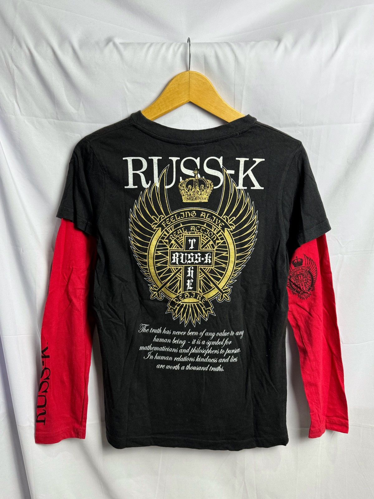 image of Beauty Beast x If Six Was Nine Japanese Poem Russk Long Sleeve Ifsixwasnine Lgb Style in Black (Siz