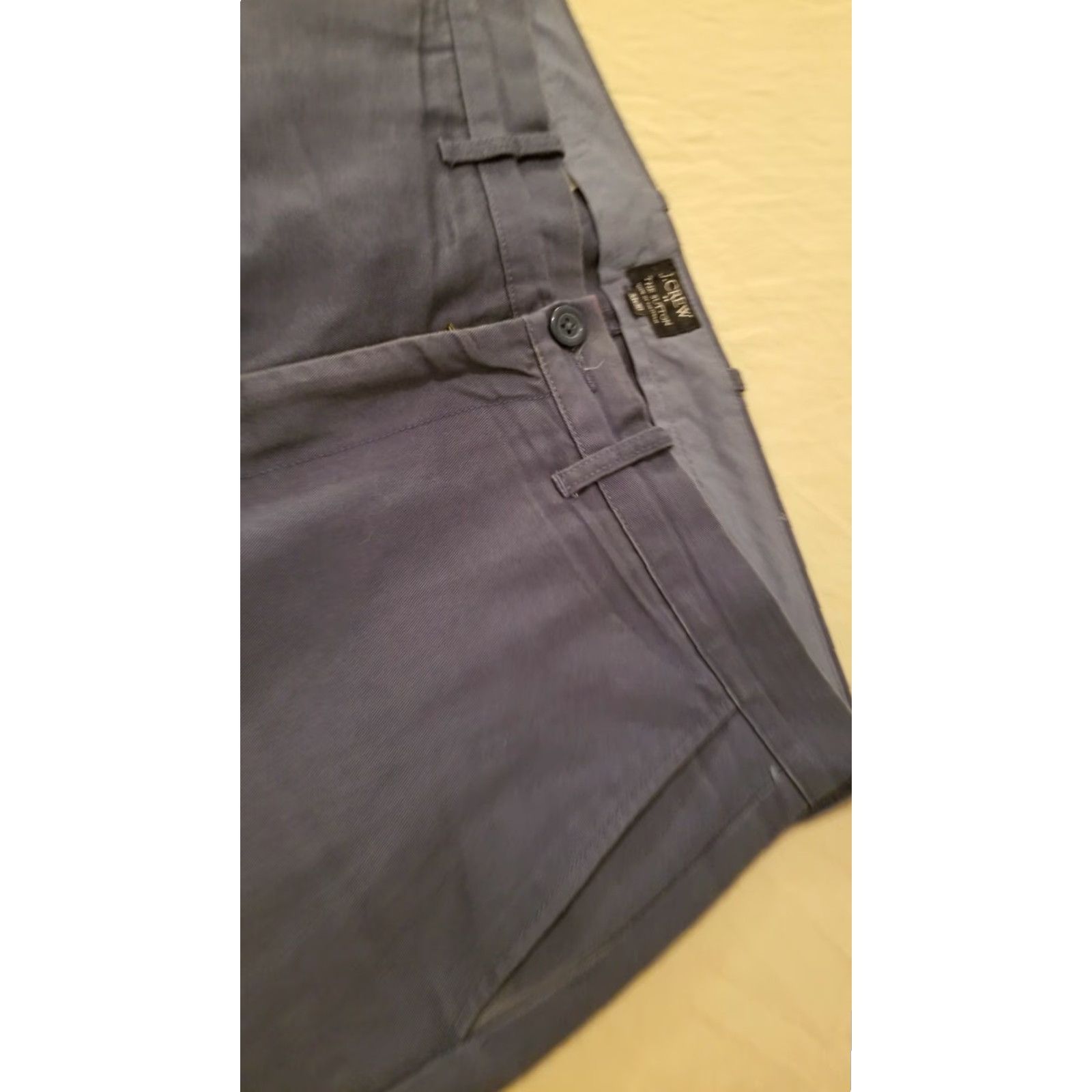 J.Crew J.CREW Mens Pants 33x30 34x30 Blue Cotton Khaki Dress Slack Chino Trouser Size US 33 - 4 Thumbnail