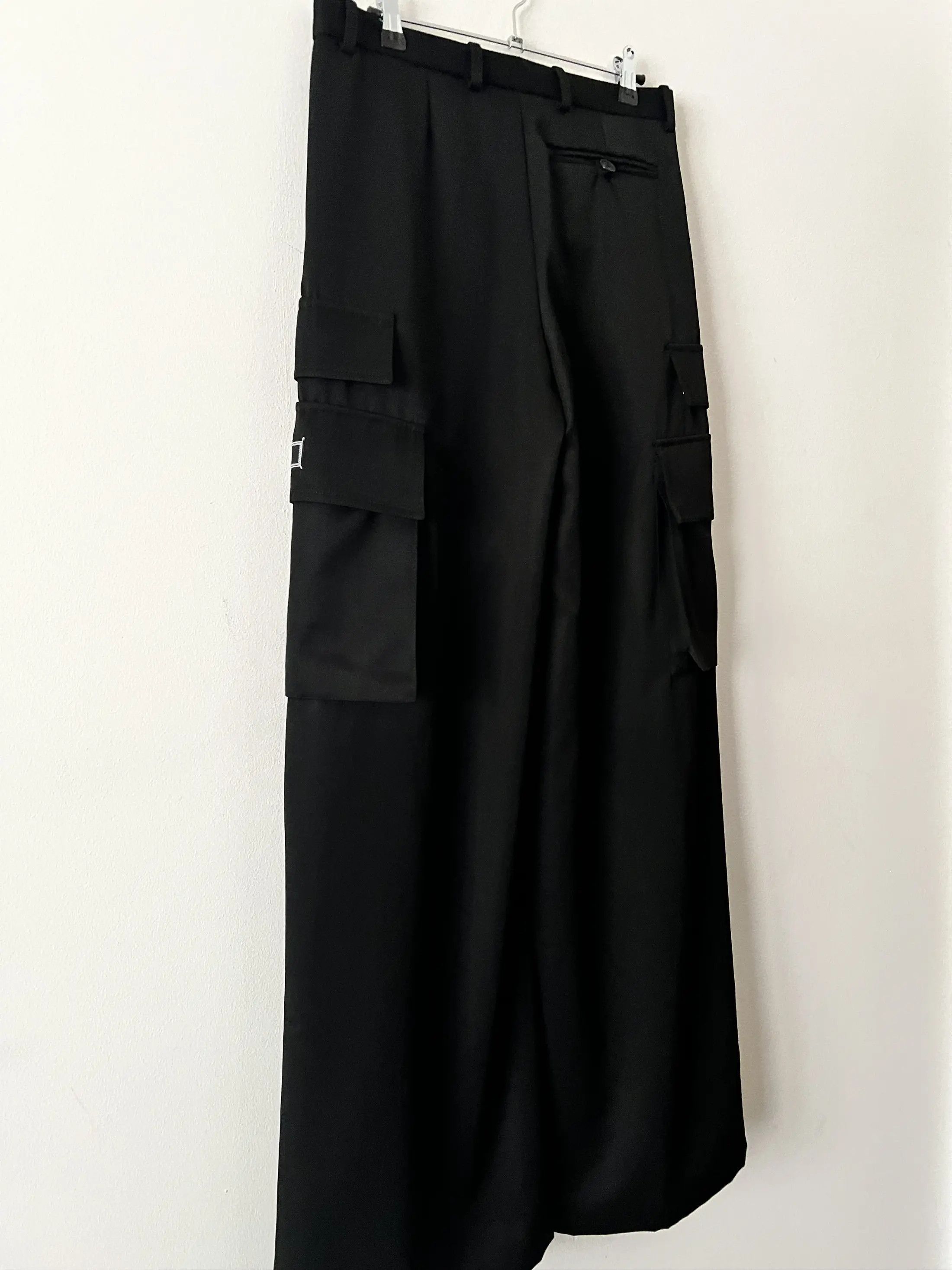Versace Virgin Wool Cargo Pants Palazzo Design Size 26" / US 2 / IT 38 - 8 Thumbnail