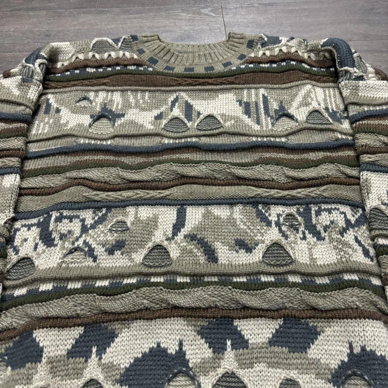 Designer Vintage Canadian Impressions Coogi Style Knit Sweater Size US XL / EU 56 / 4 - 2 Thumbnail