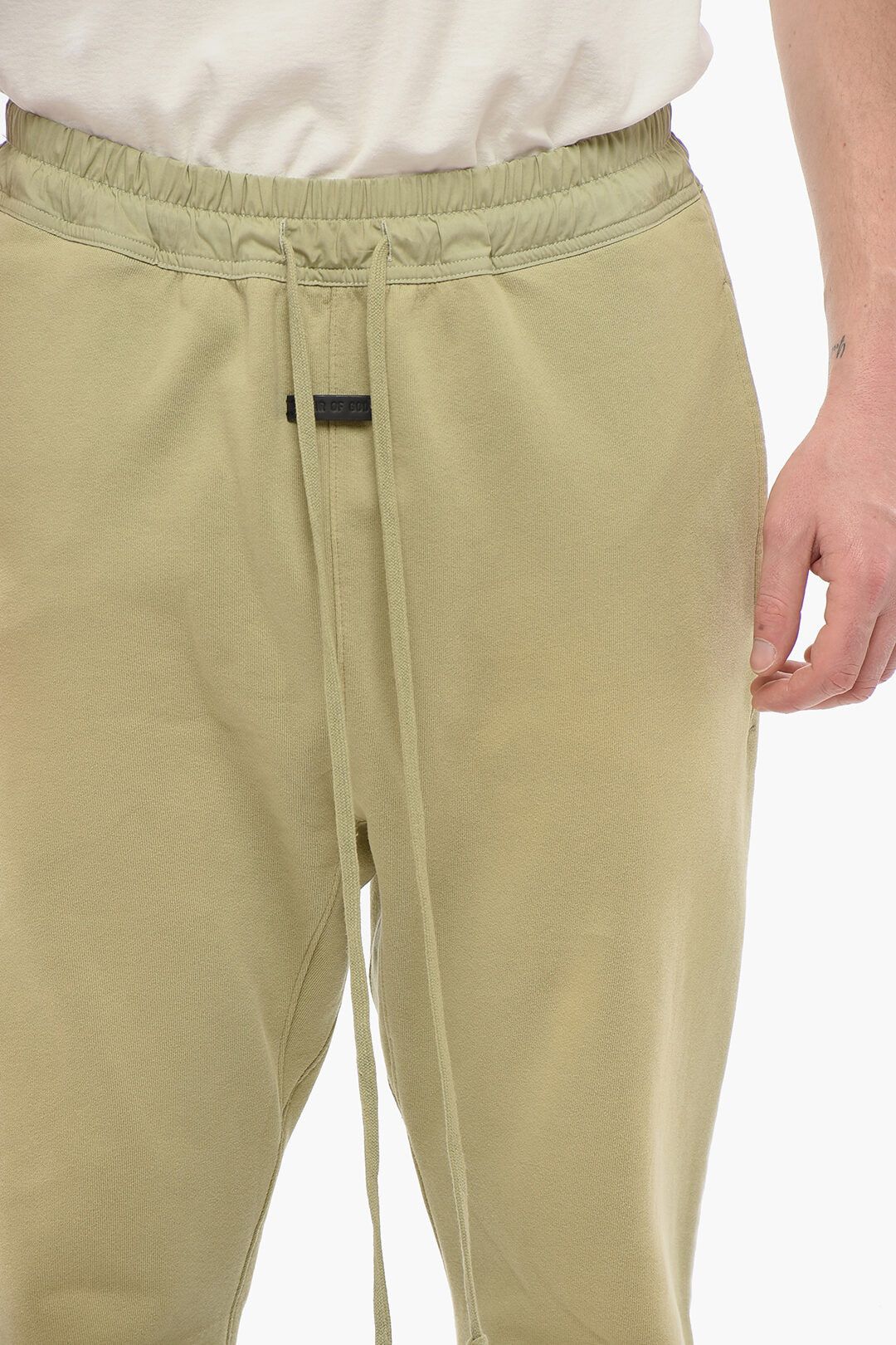 Fear of God og1mm0825 Fleeced Cotton Sweatpant In Green Size US 34 / EU 50 - 3 Thumbnail