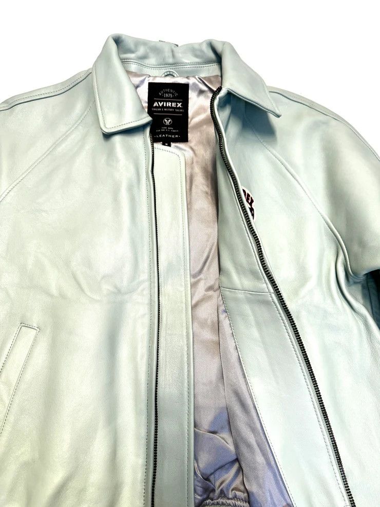 Avirex Avirex Varisty Baby Blue Leather Jacket Size US M / EU 48-50 / 2 - 5 Thumbnail
