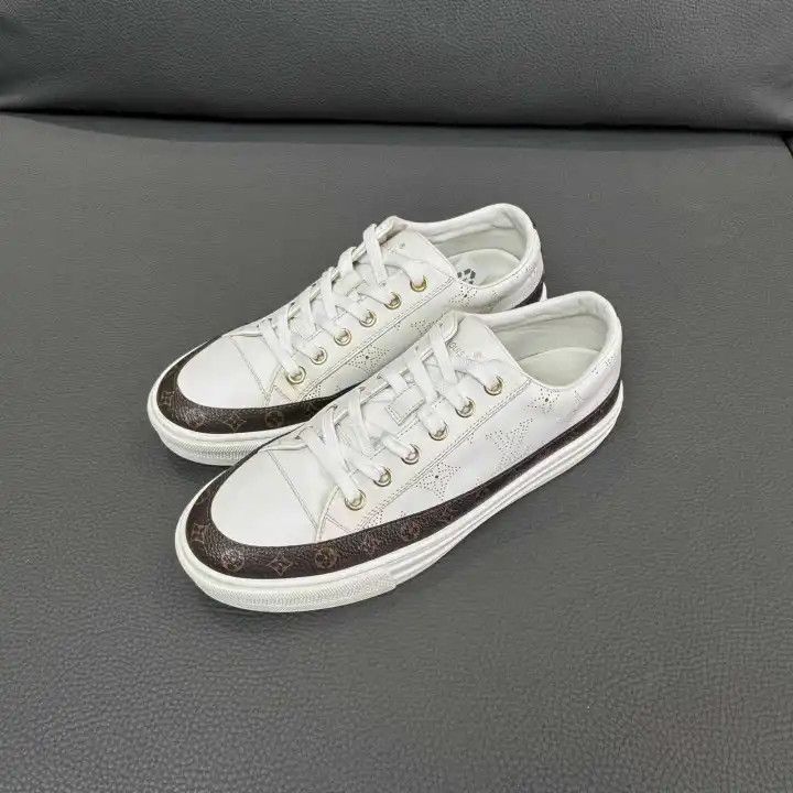 Louis Vuitton Louis Vuitton Stellar White Leather Sneakers 0079 Size US 6 / IT 36 - 1 Thumbnail