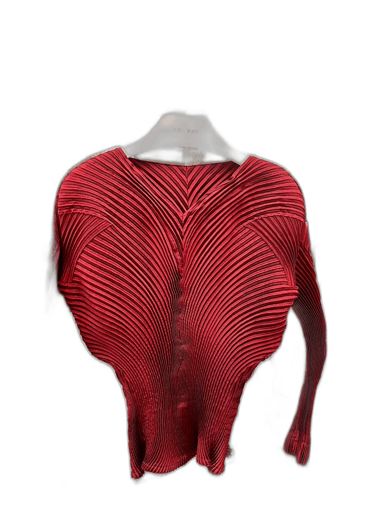 Issey Miyake Issey Miyake Long Sleeve Red Top-yf Size US M / EU 48-50 / 2 - 1 Thumbnail