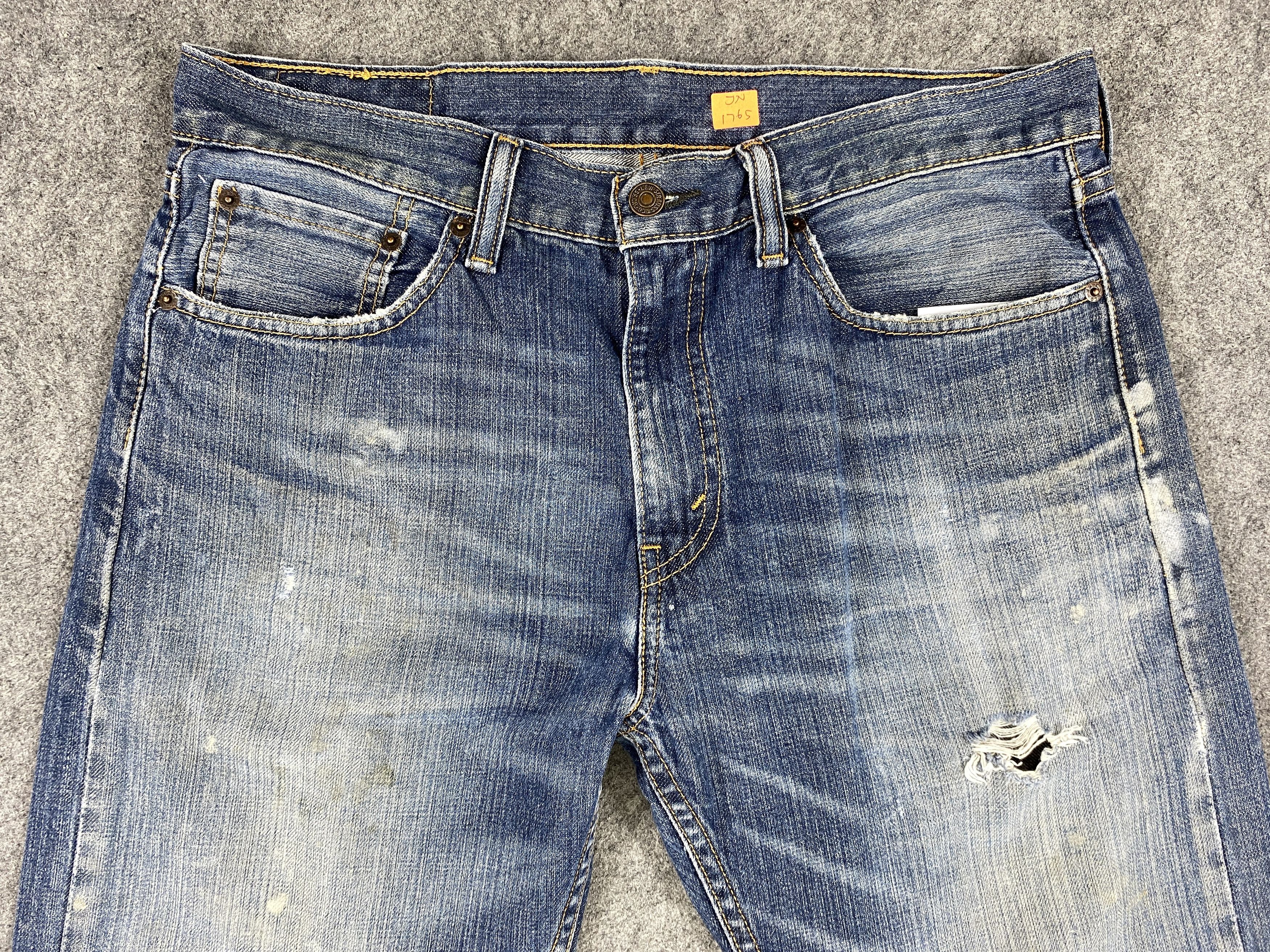 Levi's Distressed Blue Vintage Levi's 511 33x32 Denim -JN1765 Size US 33 - 3 Thumbnail