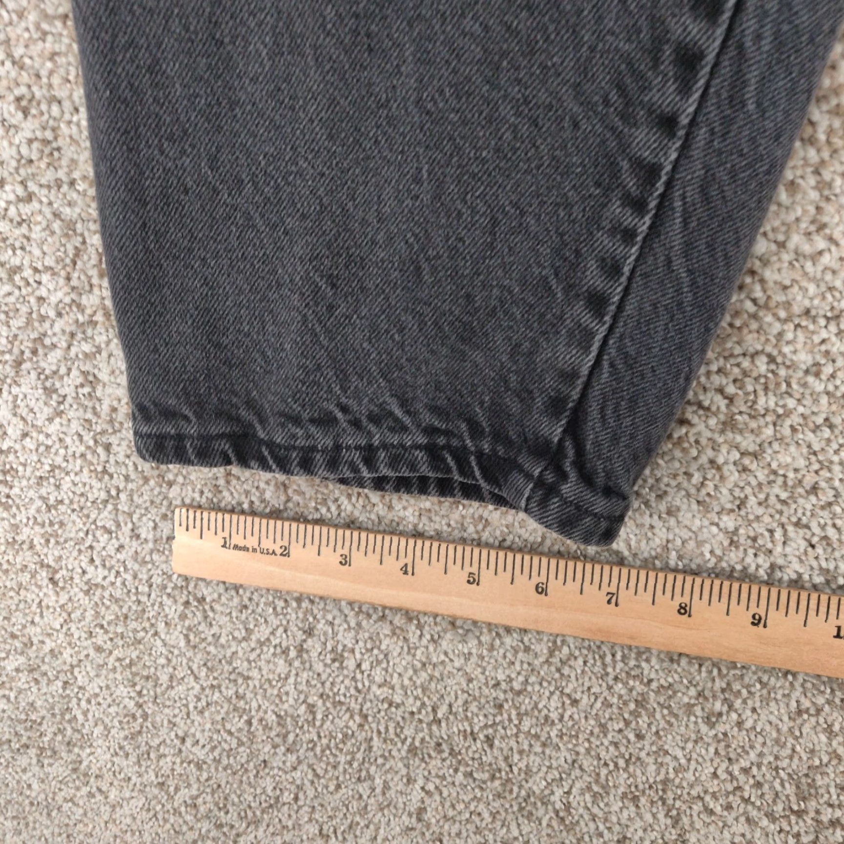 Wrangler VINTAGE Wrangler Jeans Mens 36x30 Black Denim USA Cowboy Cut 5-Pocket Regular Slimming Size US 36 / EU 52 - 6 Thumbnail