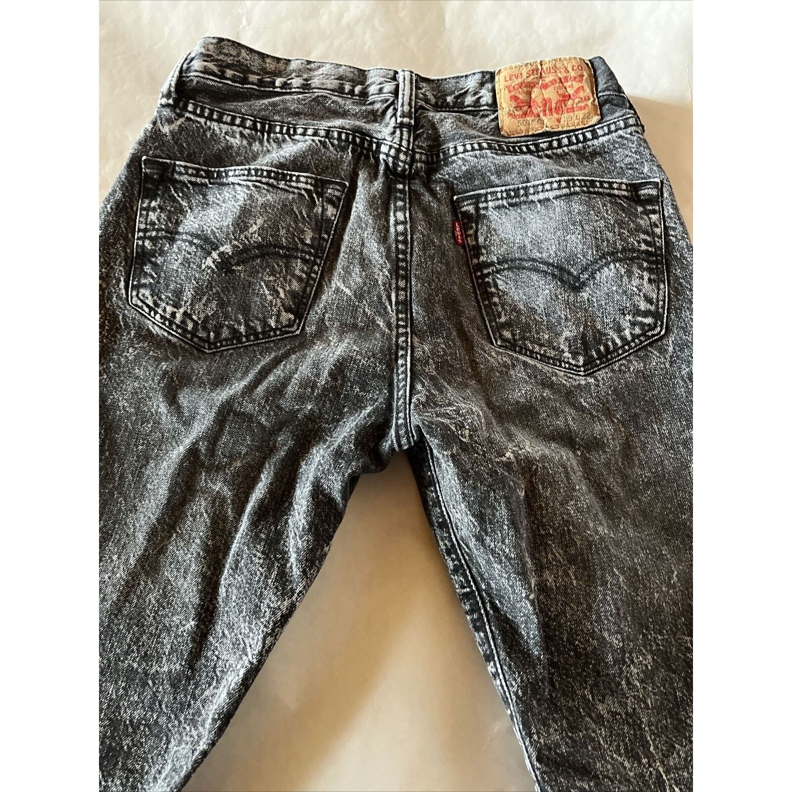 Levi's Levis 501 CT Jeans 29x32 Grey Taper Denim Cotton Button Fly Size US 29 - 11 Thumbnail
