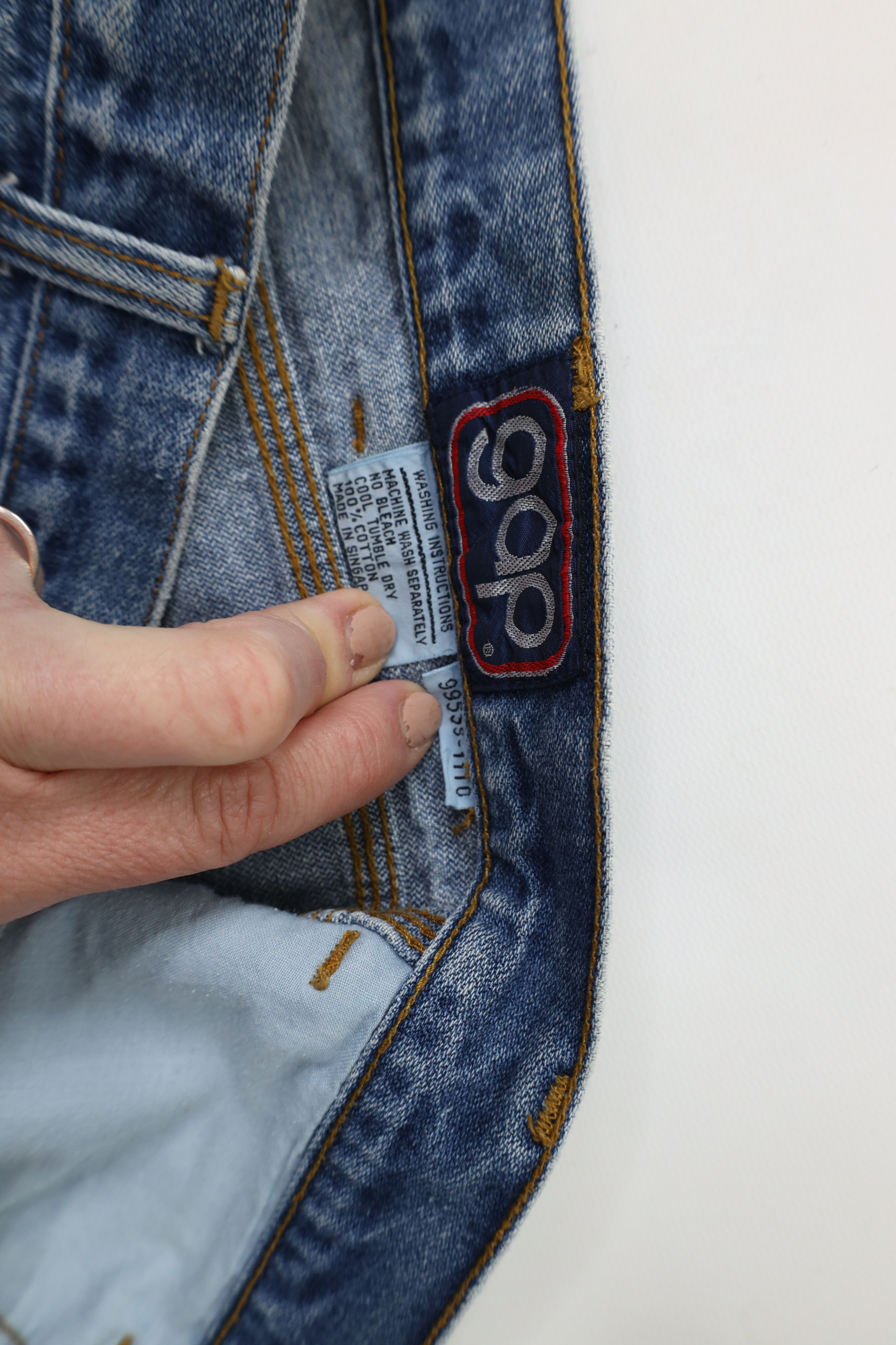Gap × Vintage Vintage 70s 80s Gap Flared Wide Leg Denim Jeans Blue Cotton Size US 34 / EU 50 - 3 Thumbnail