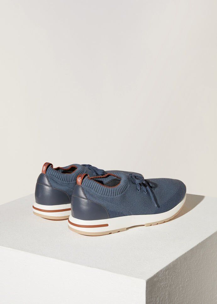 Loro Piana o1w1db10125 FAI1540 Lp Flexy Walk Sneakers in Navy Blue Size US 11 / EU 44 - 2 Thumbnail