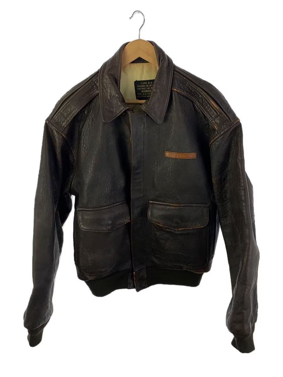 Avirex Avirex Leather Jacket Blouson Brown Size US S / EU 44-46 / 1 - 1 Thumbnail
