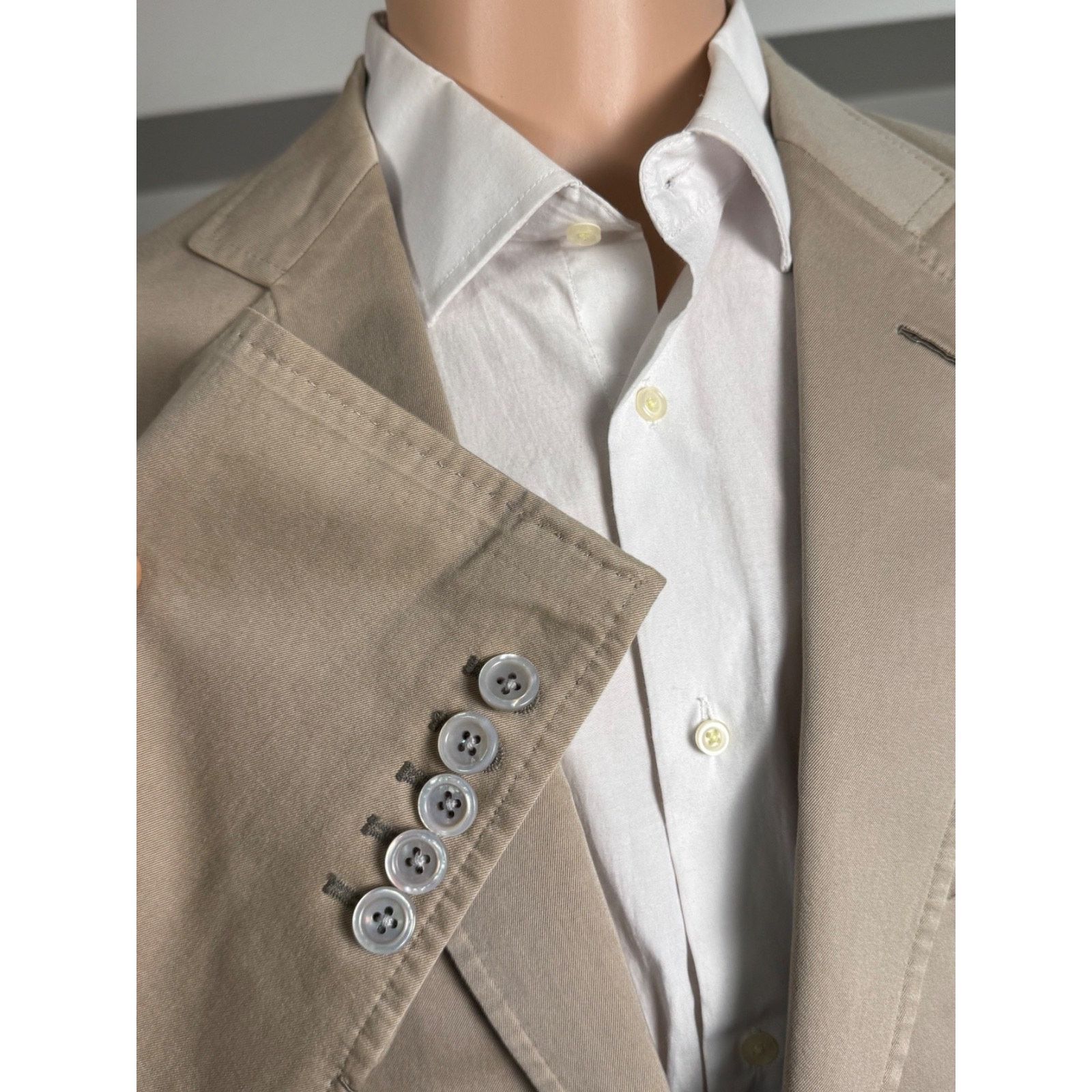 Tom Ford Tom Ford 2 Pc Summer Cotton Beige Tan Suit 54L 44L 38x32 Size 44L - 9 Thumbnail