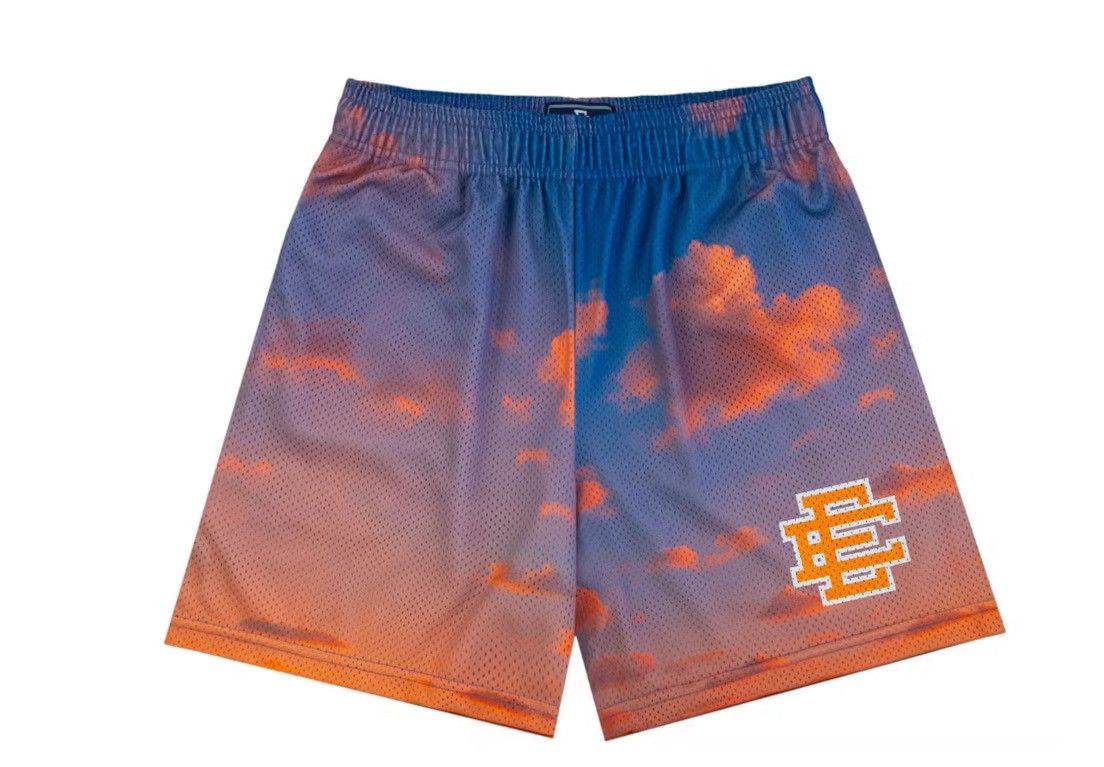 Eric Emanuel Eric Emanuel EE blue w orange sunset clouds shorts medium Size US 30 / EU 46 - 1 Thumbnail