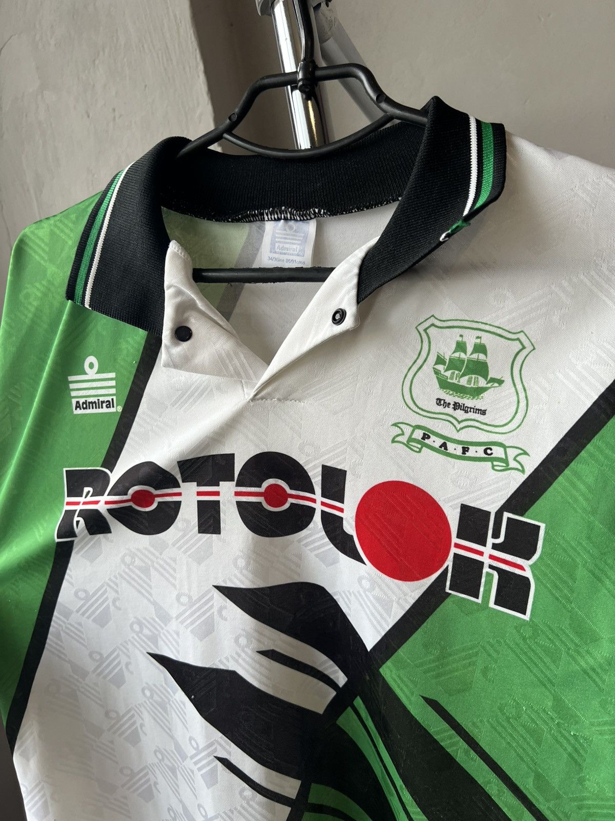 Vintage 1995/96 Plymouth Argyle Home Soccer Jersey Football shirt S Size US S / EU 44-46 / 1 - 7 Thumbnail