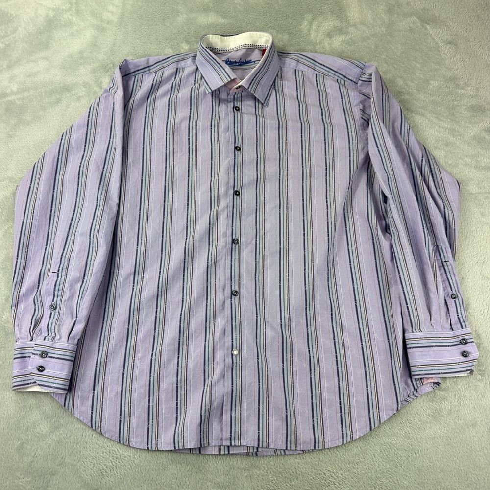 Robert Graham Robert Graham Button Up Long Sleeve Purple Shirt Men’s Size Size US XL / EU 56 / 4 - 1 Thumbnail