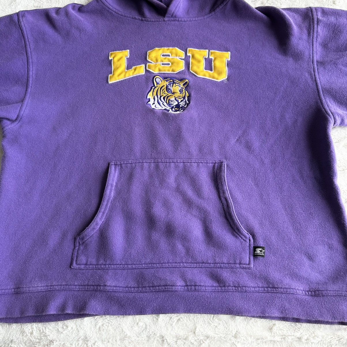 Starter Vintage LSU Hoodie Sweatshirt Mens XL Tigers Starter 90s Vtg Size US XL / EU 56 / 4 - 4 Thumbnail
