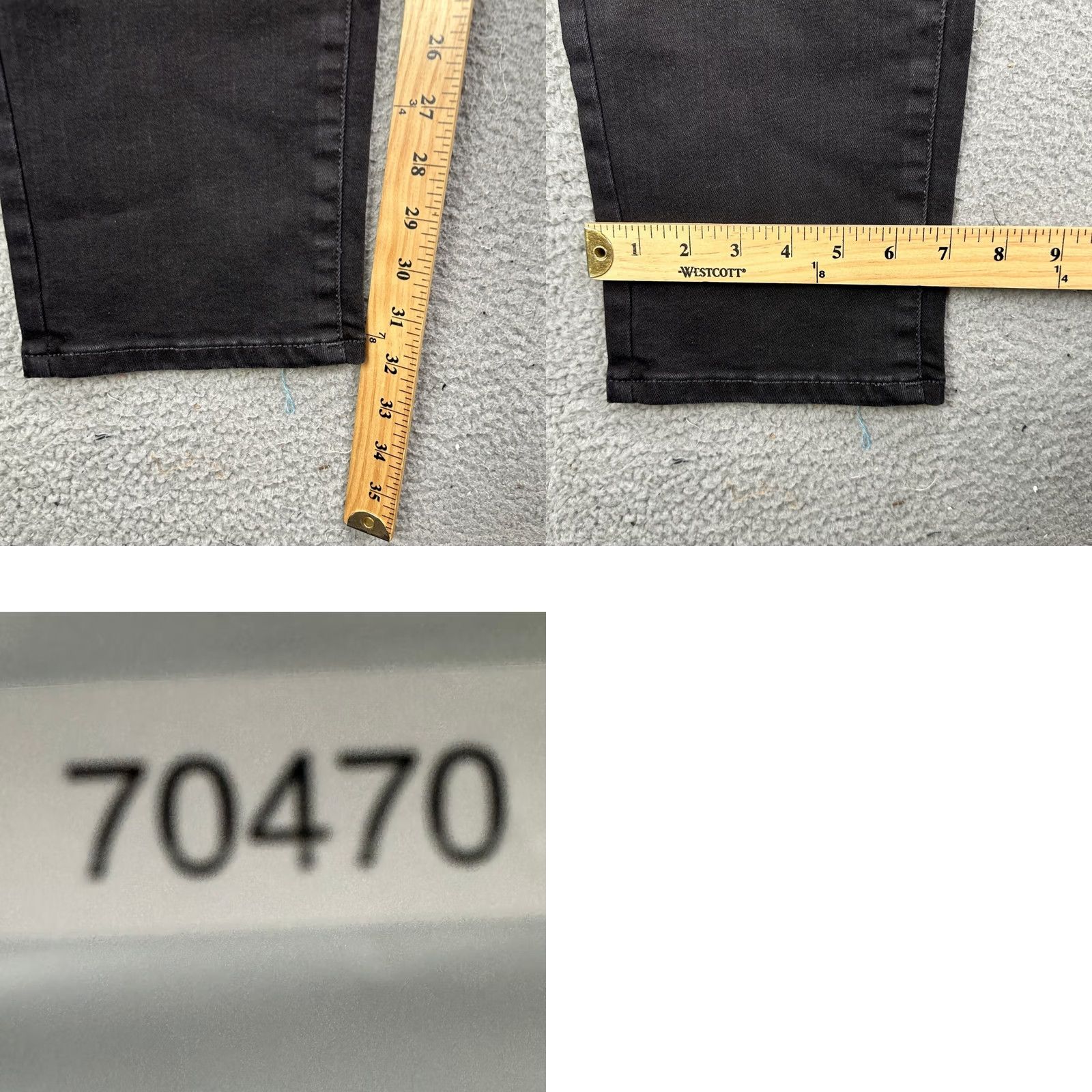 Lucky Brand Lucky Brand 412 Mens Slim Jeans 32X32 Black Distressed Mid Rise Jeans Slim Fit Mens 32 Inseam 32 Mock Tag NEW Size US 32 / EU 48 - 9 Thumbnail