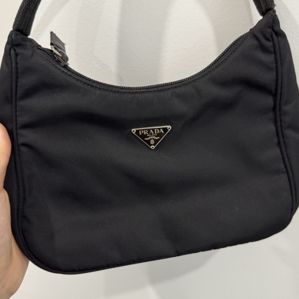 Prada PRADA Tessuto Black Nylon Mini Shoulder Bag Size ONE SIZE - 3 Thumbnail