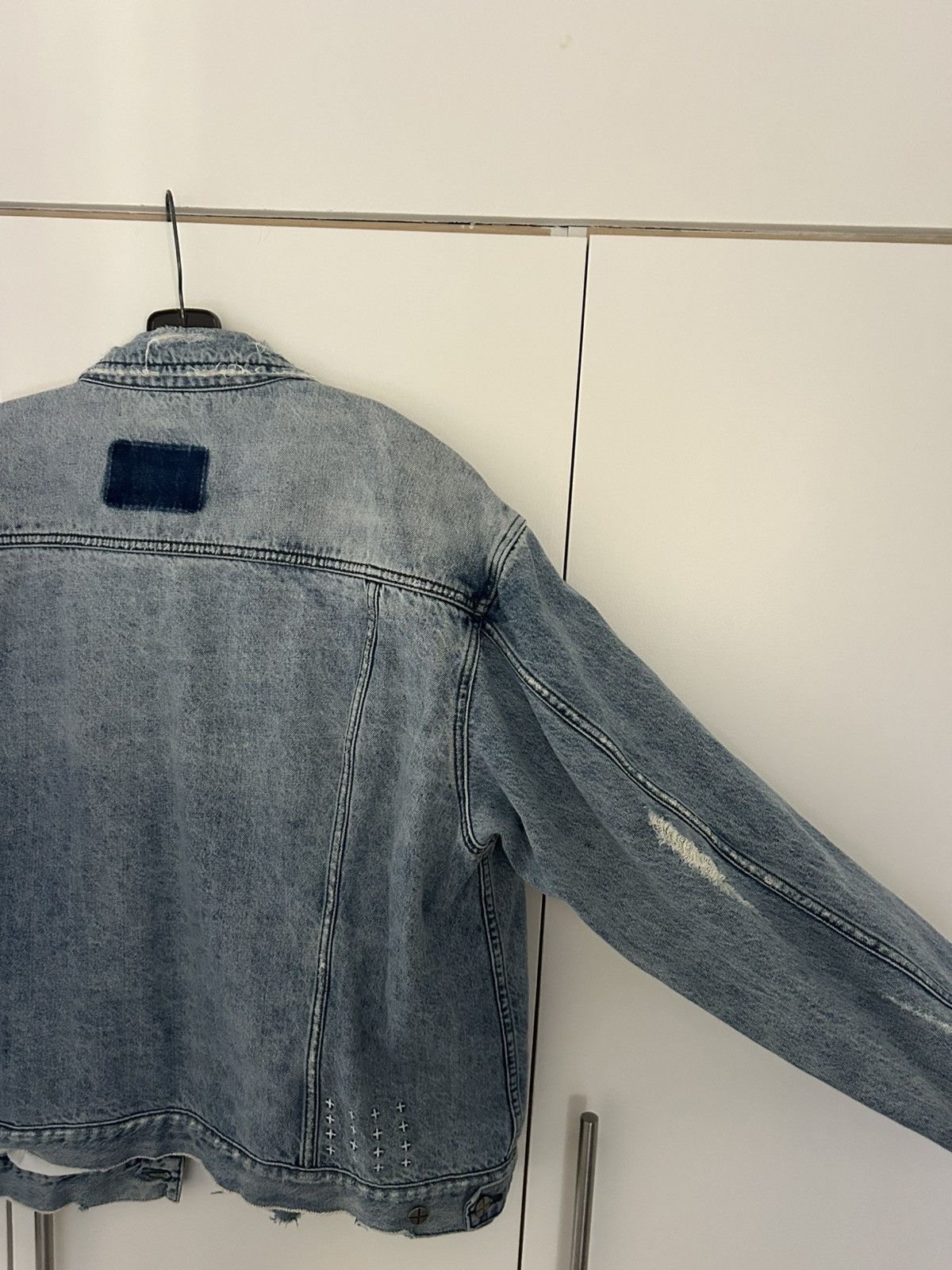 Ksubi Ksubi Distressed Jean Jacket Size US XXL / EU 58 / 5 - 7 Thumbnail