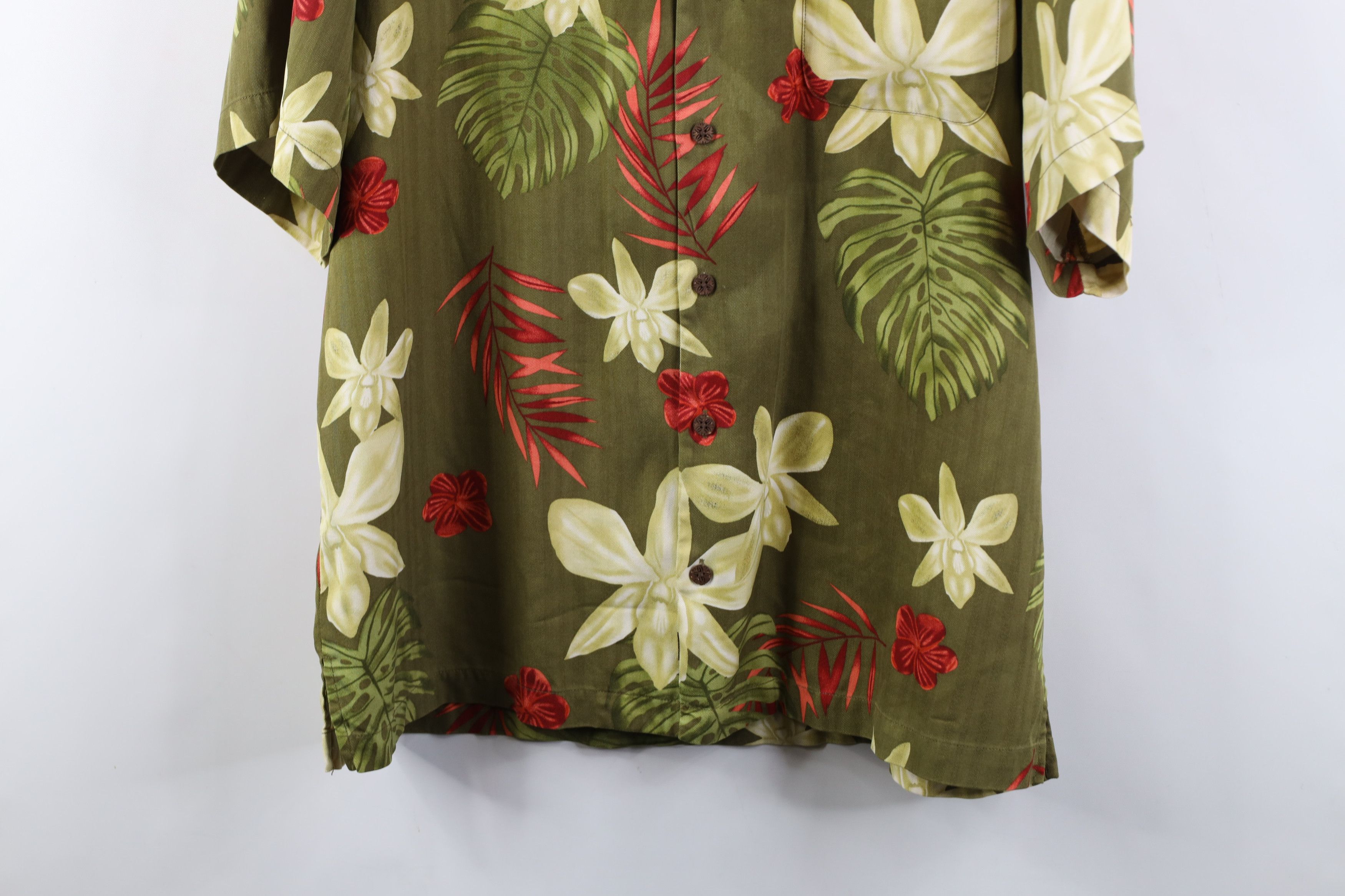 Tommy Bahama Vintage 90s Tommy Bahama Silk Looped Collar Button Shirt Size US L / EU 52-54 / 3 - 3 Thumbnail